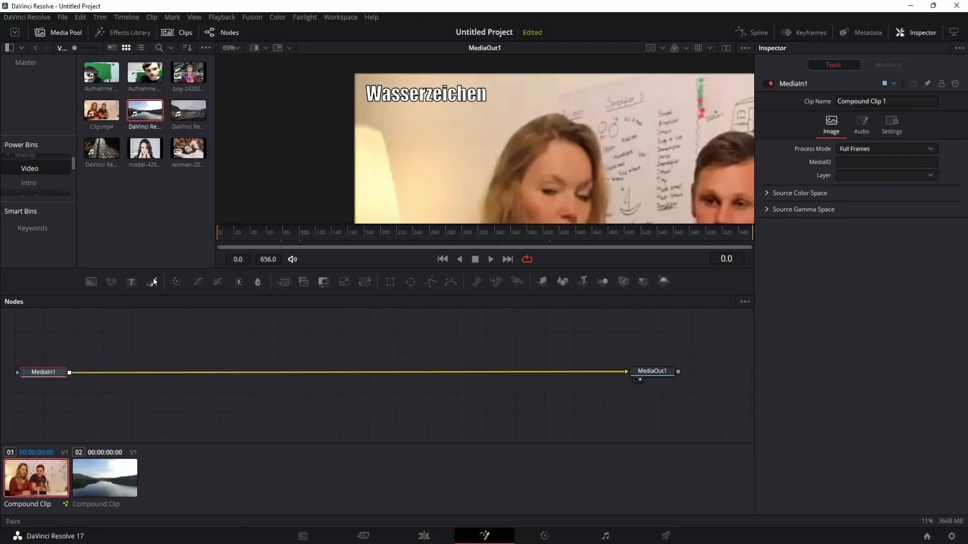 Odstranění vodoznaku v DaVinci Resolve - Návod krok za krokem