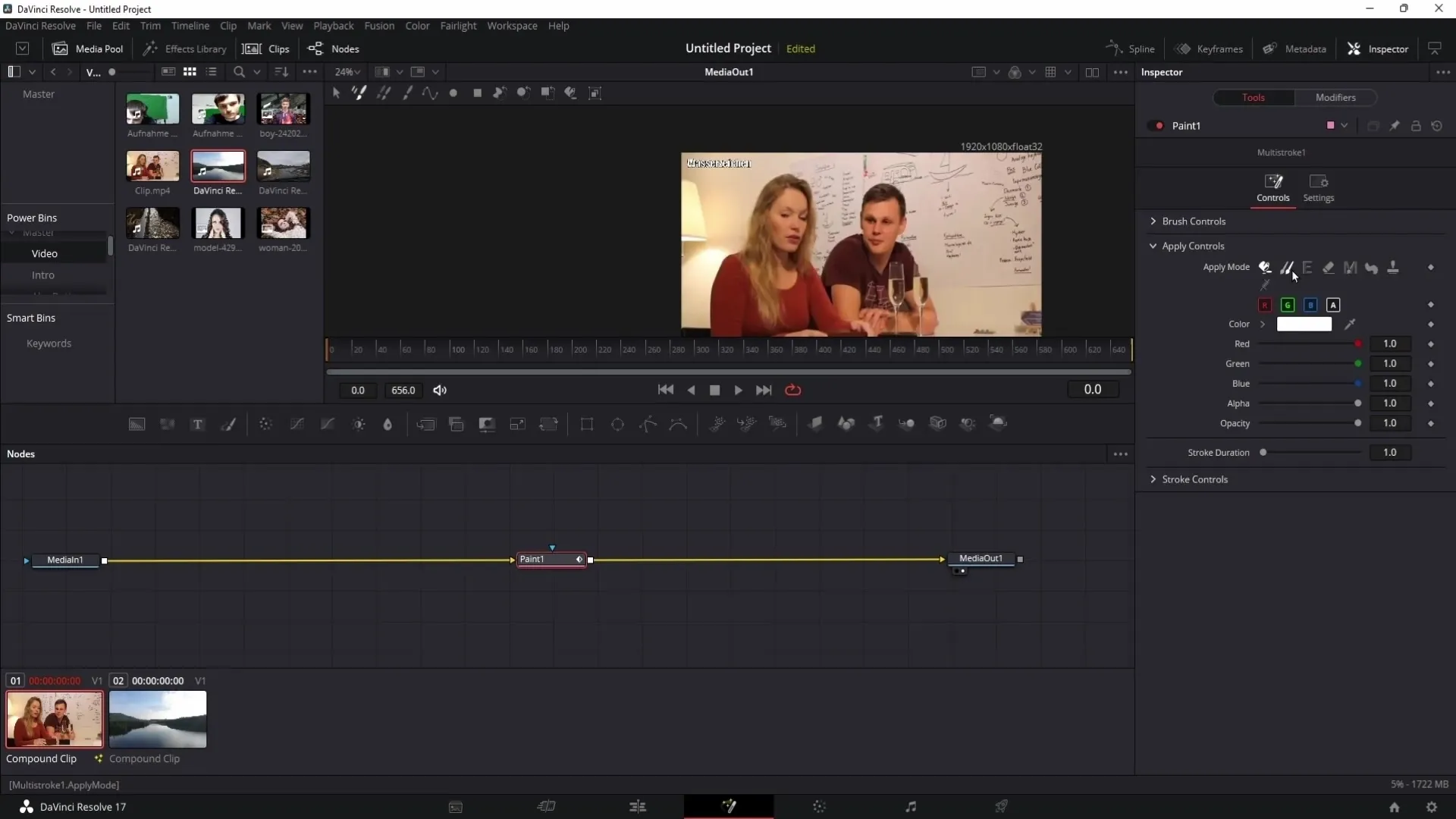 Odstranit vodoznak v DaVinci Resolve - návod krok za krokem