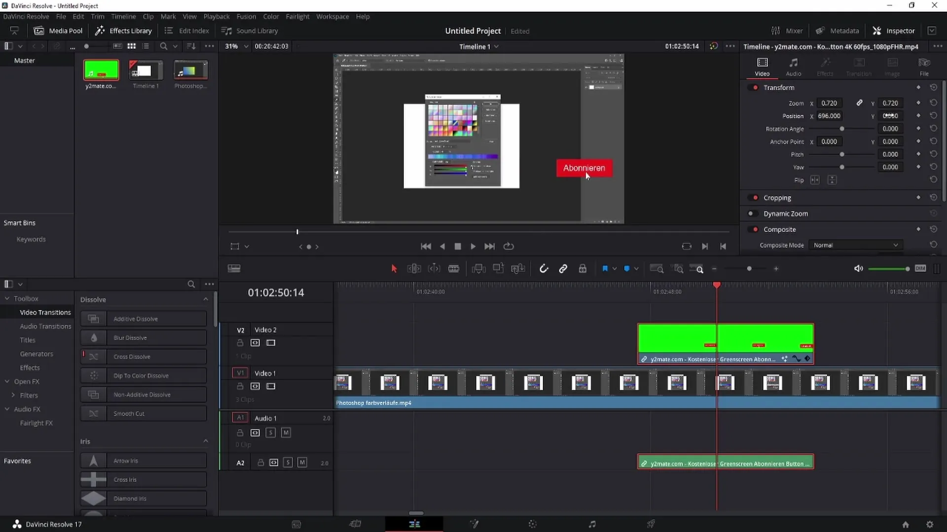 Odstranění greenscreenu v programu DaVinci Resolve - krok za krokem průvodce
