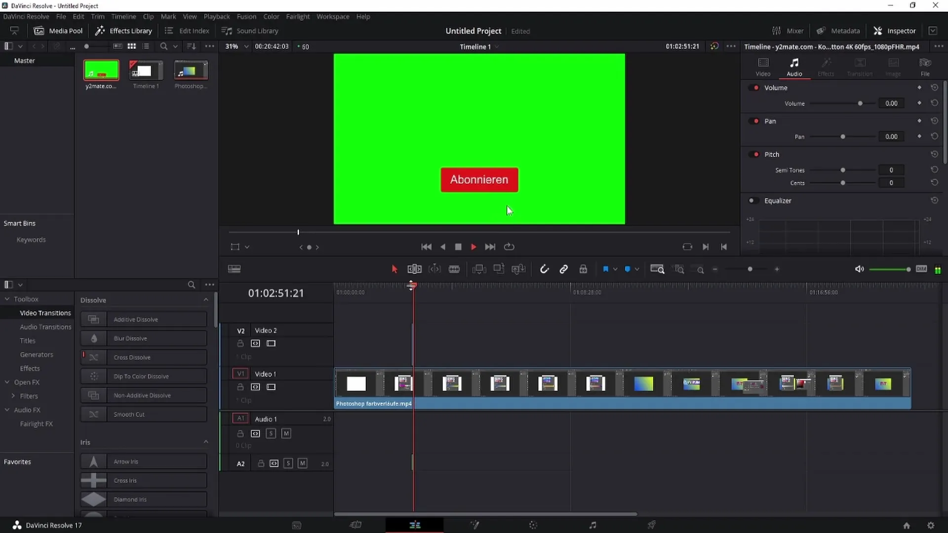 Odstranění zeleného pozadí v programu DaVinci Resolve - Návod krok za krokem