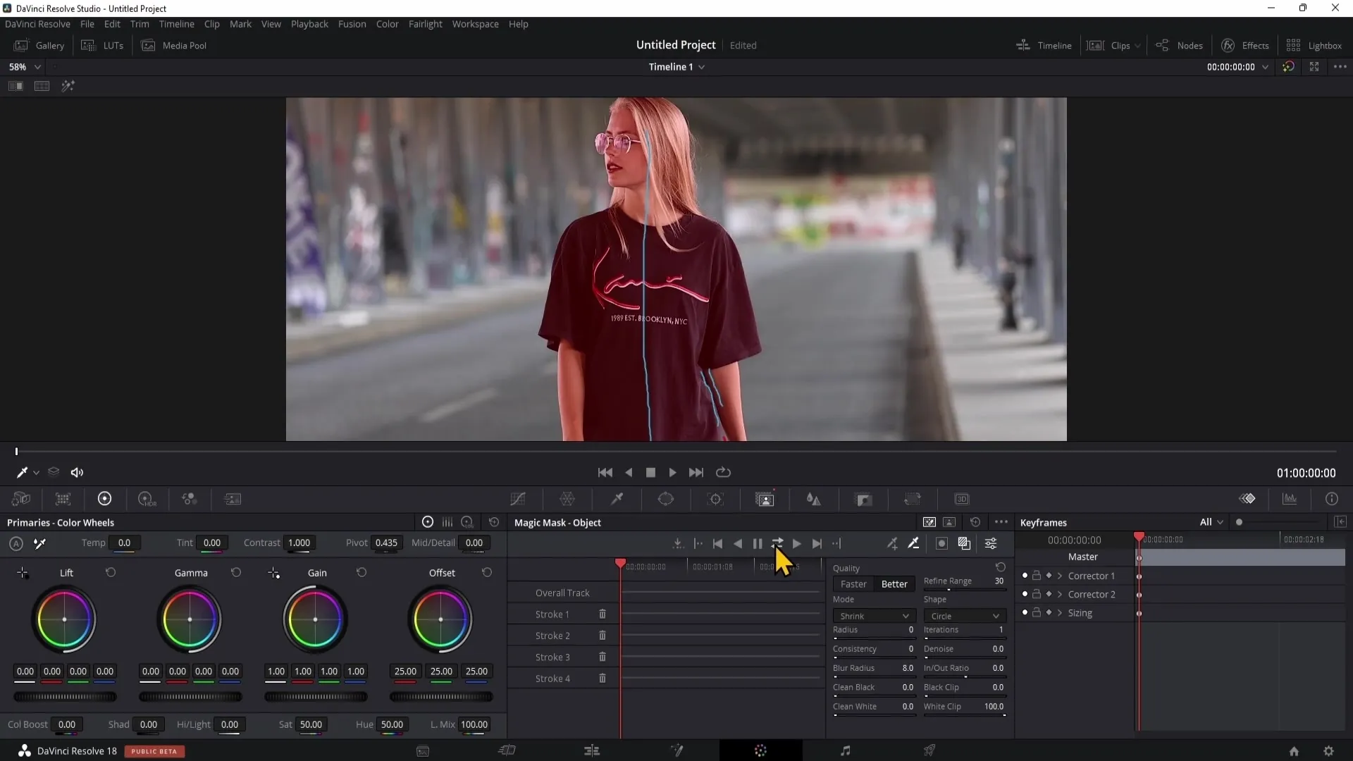 DaVinci Resolve: Efektivní vyčištění osoby