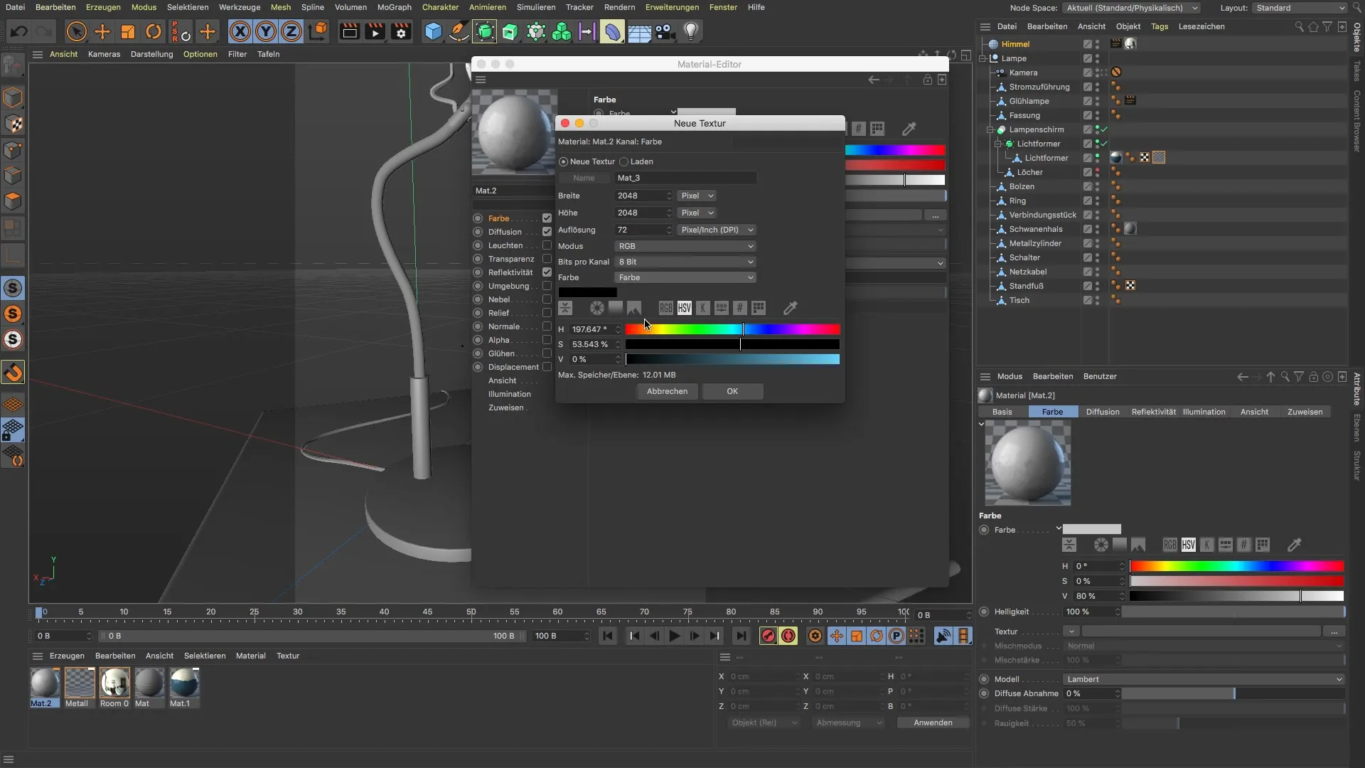 BodyPaint 3D materiale duplicare și ajustare BodyPaint 3D materiale duplicate și ajustate