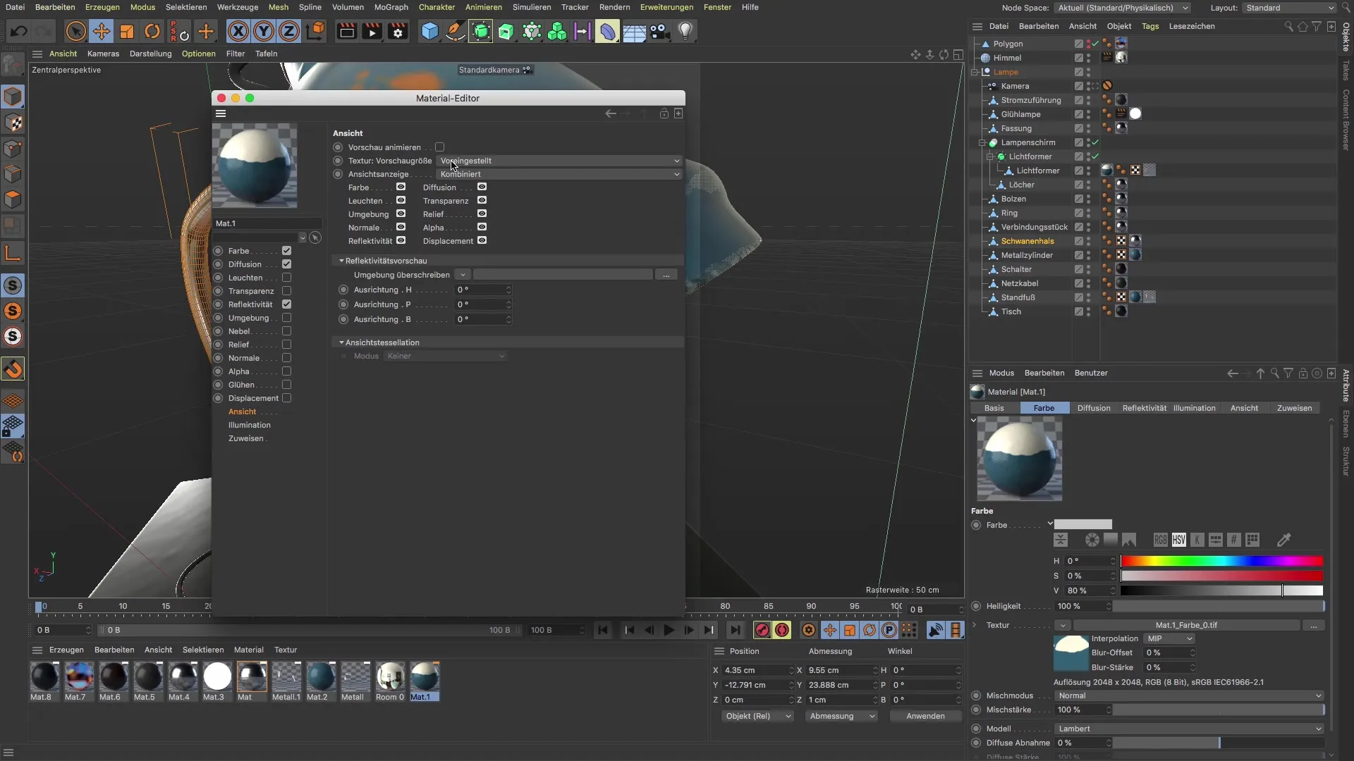 PBR-Materialien in BodyPaint 3D umwandeln
