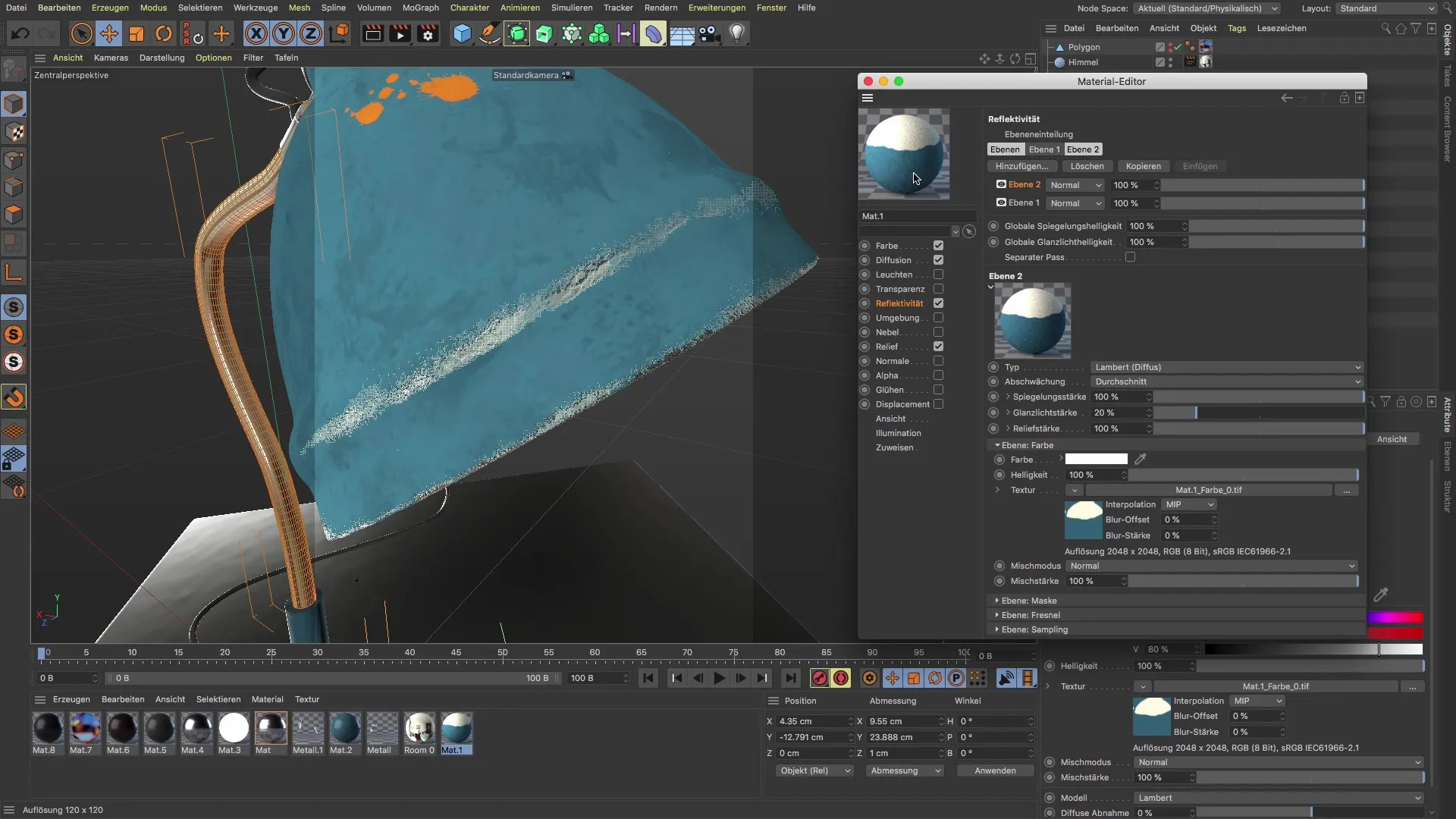 PBR-Materialien in BodyPaint 3D umwandeln
