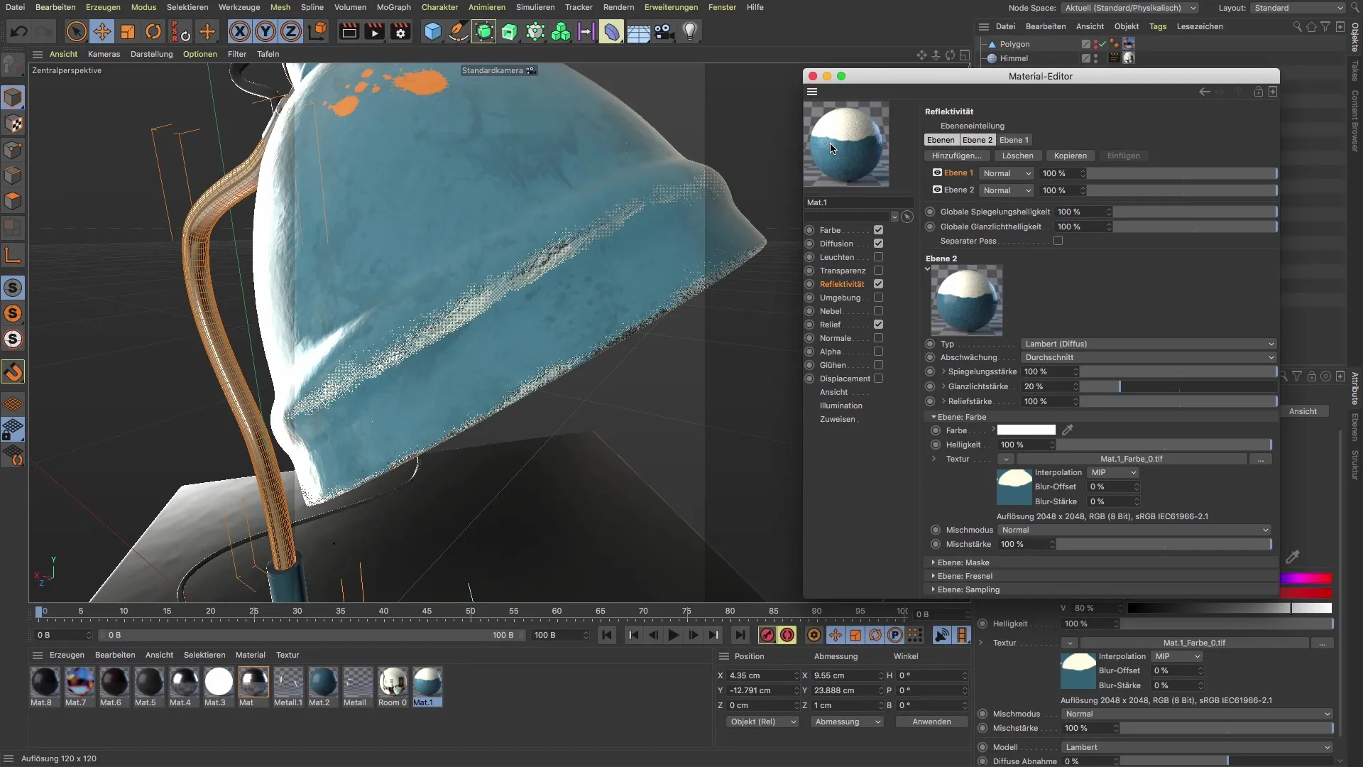 PBR-Materialien in BodyPaint 3D umwandeln