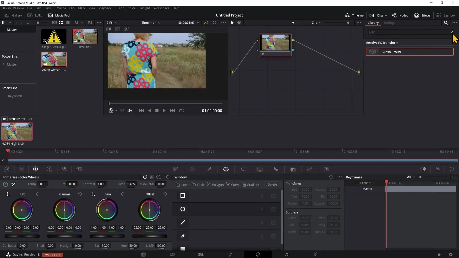 S pomocí Surface Trackeru integrujte loga do DaVinci Resolve naprosto plynule