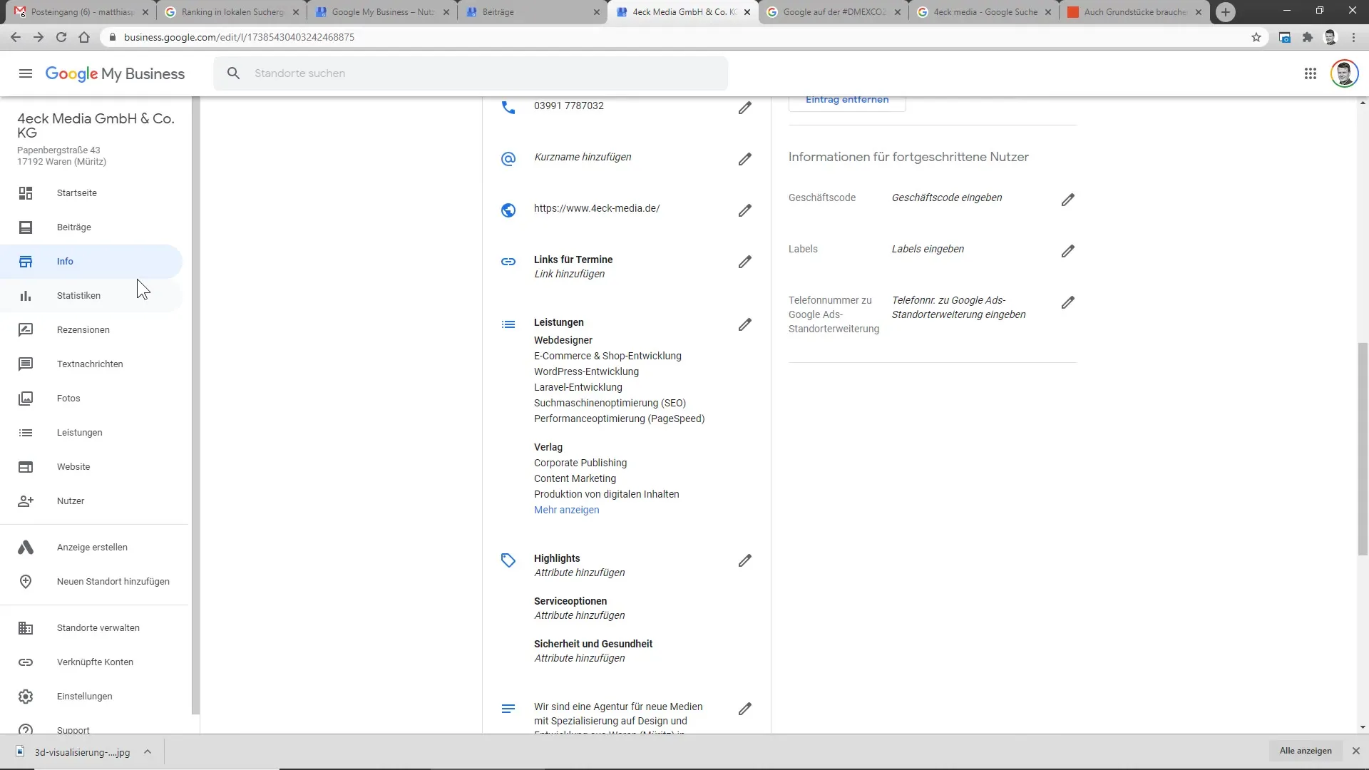 Google My Business – Contenus mettre en ligne et gérer avec succès Google My Business – contenus à publier et à gérer avec succès