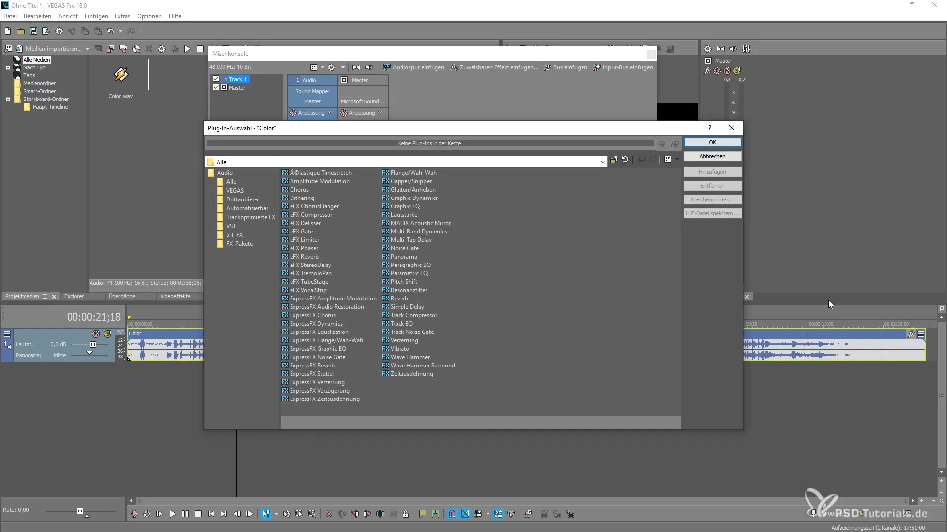 Entdecke die Benutzeroberfläche von SOUND FORGE Pro 14 Entdecke die Benutzeroberfläche von SOUND FORGE Pro 14