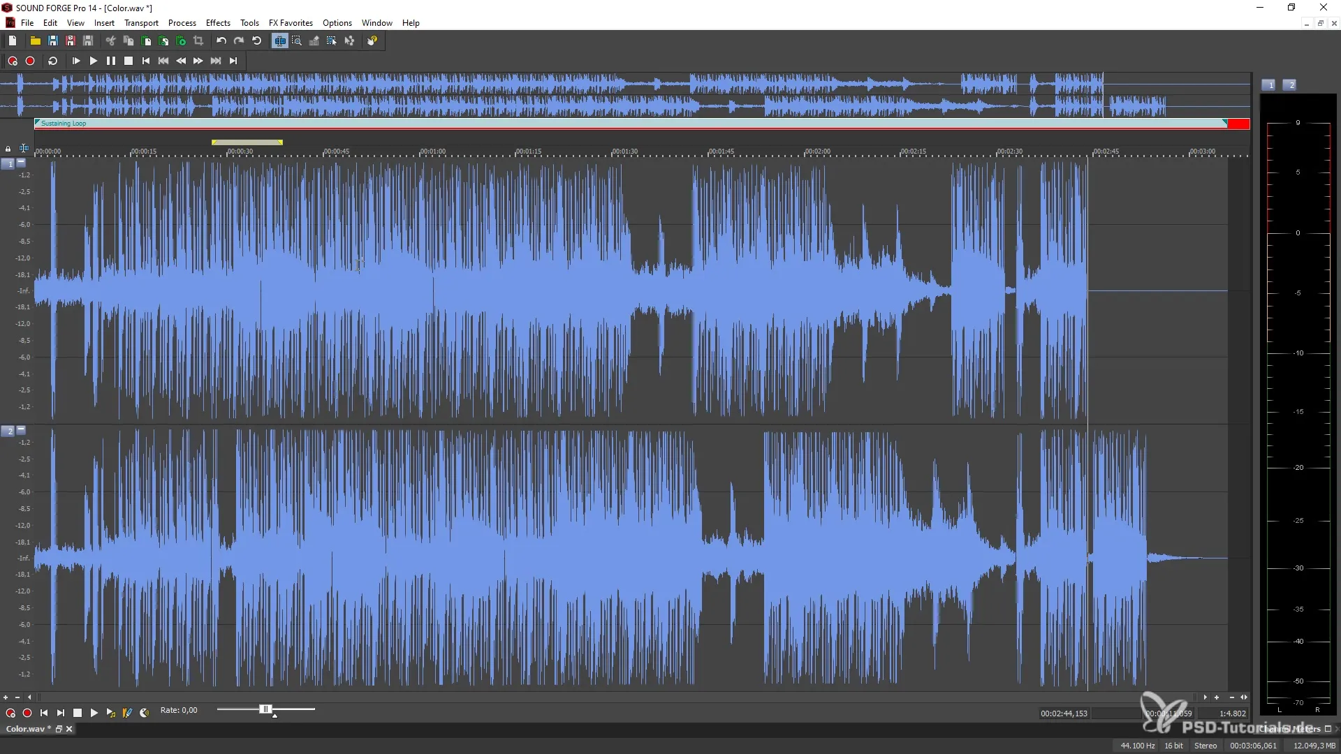 Entdecke die Benutzeroberfläche von SOUND FORGE Pro 14 Entdecke die Benutzeroberfläche von SOUND FORGE Pro 14