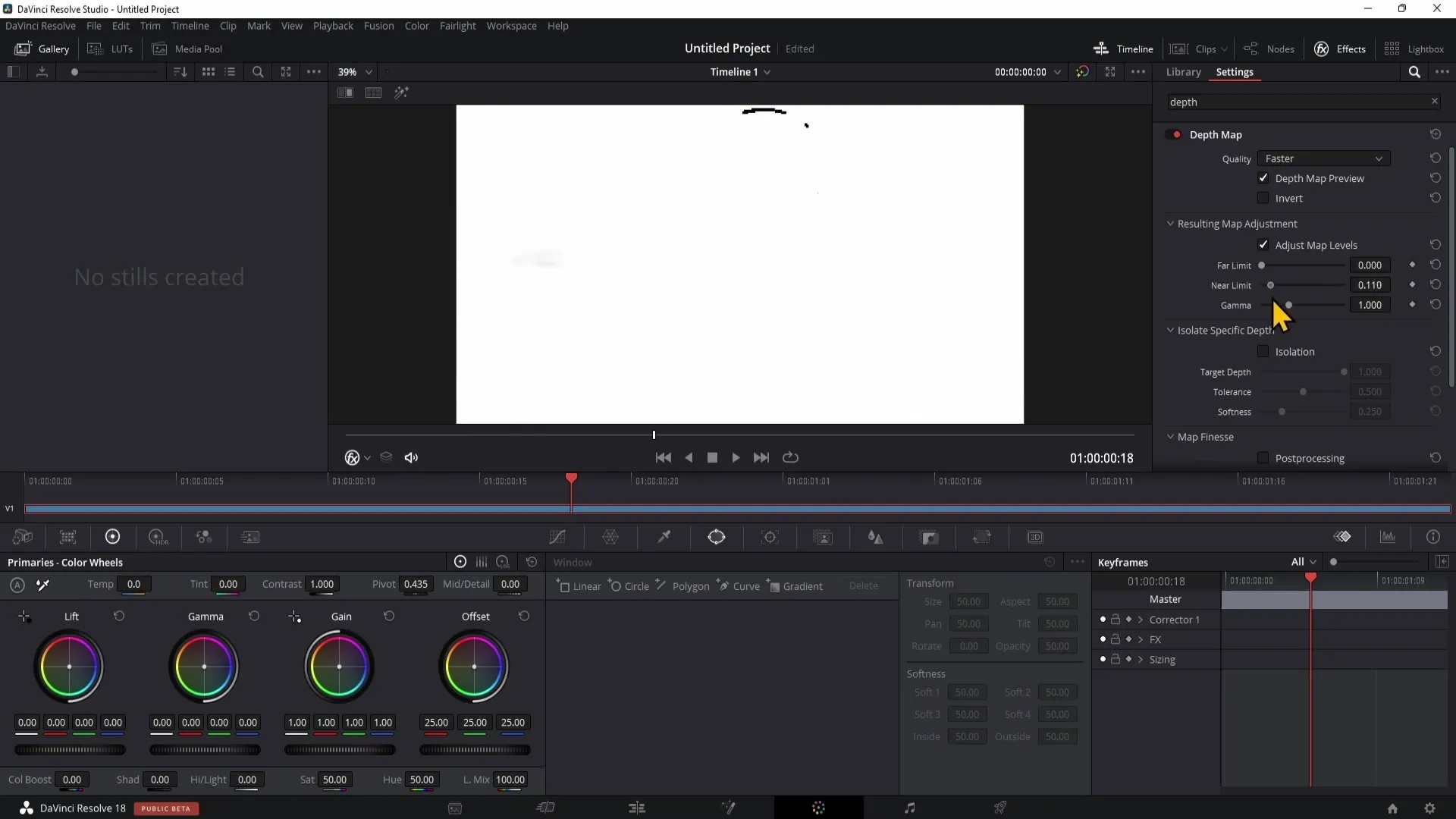 Kreativní efekty s hloubkovou mapou v DaVinci Resolve