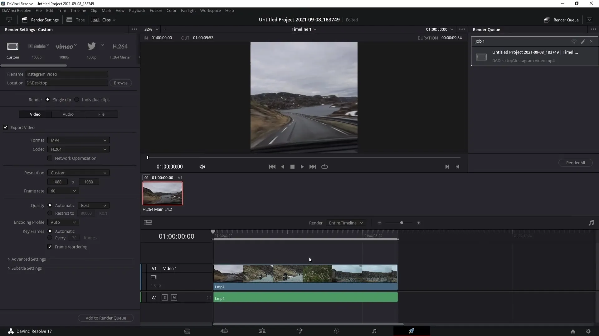 Lav tiltalende Instagram Stories og videoer med DaVinci Resolve