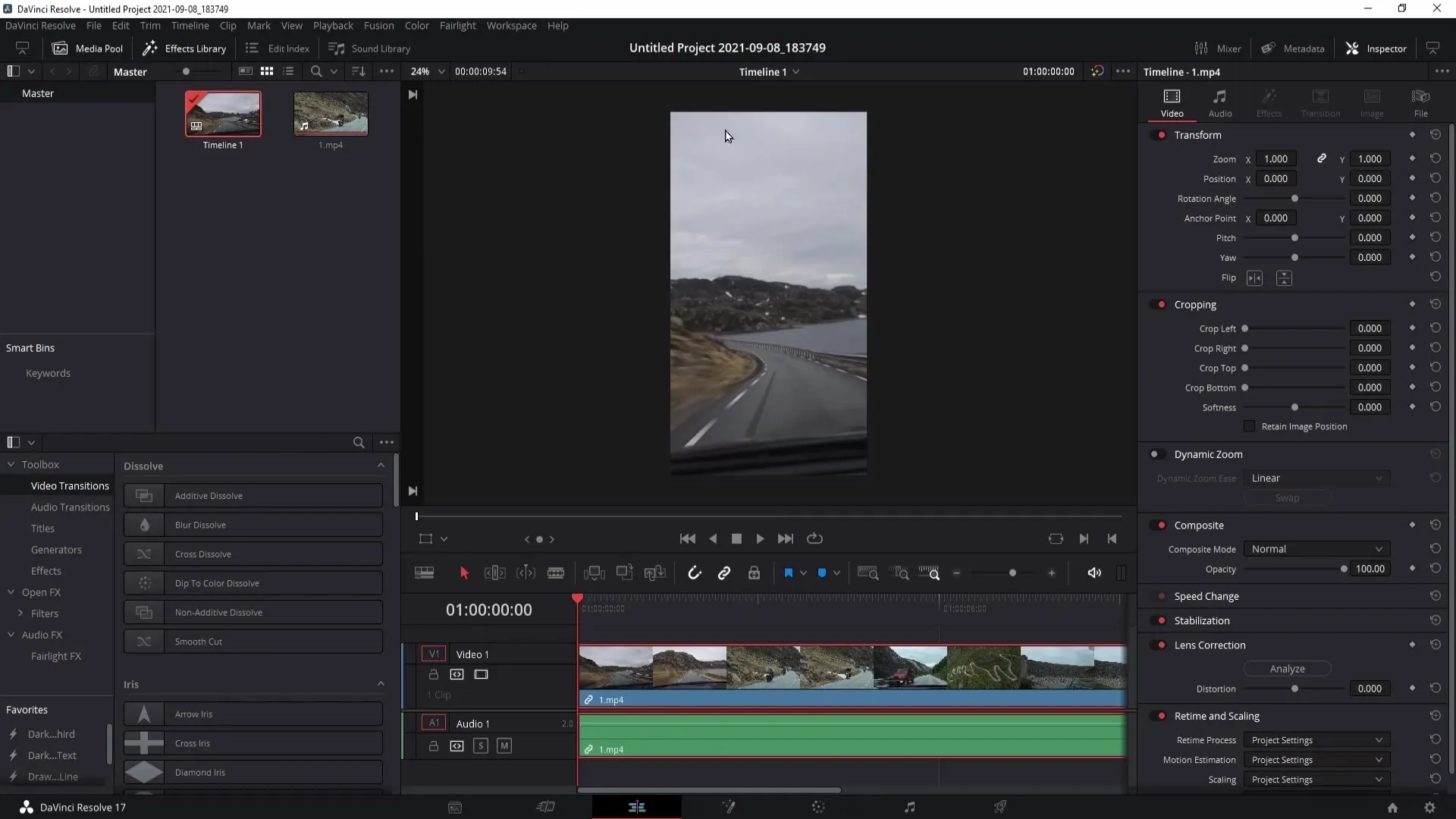 Lav attraktive Instagram Stories og videoer med DaVinci Resolve