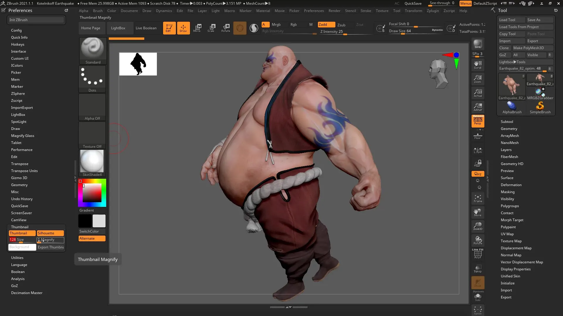 ZBrush 2020 – Cam Silhouette dan Cam View dijelaskan secara lengkap ZBrush 2020 – Cam Silhouette dan Cam View dijelaskan secara menyeluruh