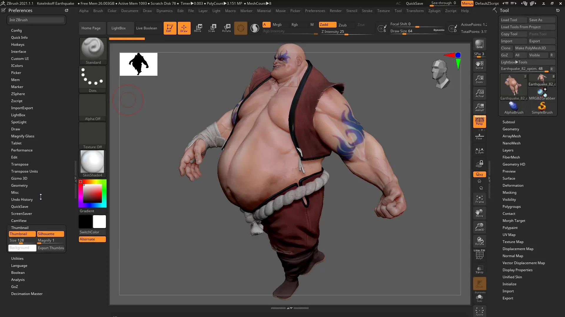 ZBrush 2020 – Cam Silhouette dan Cam View dijelaskan secara komprehensif ZBrush 2020 – Cam Silhouette dan Cam View dijelaskan secara lengkap