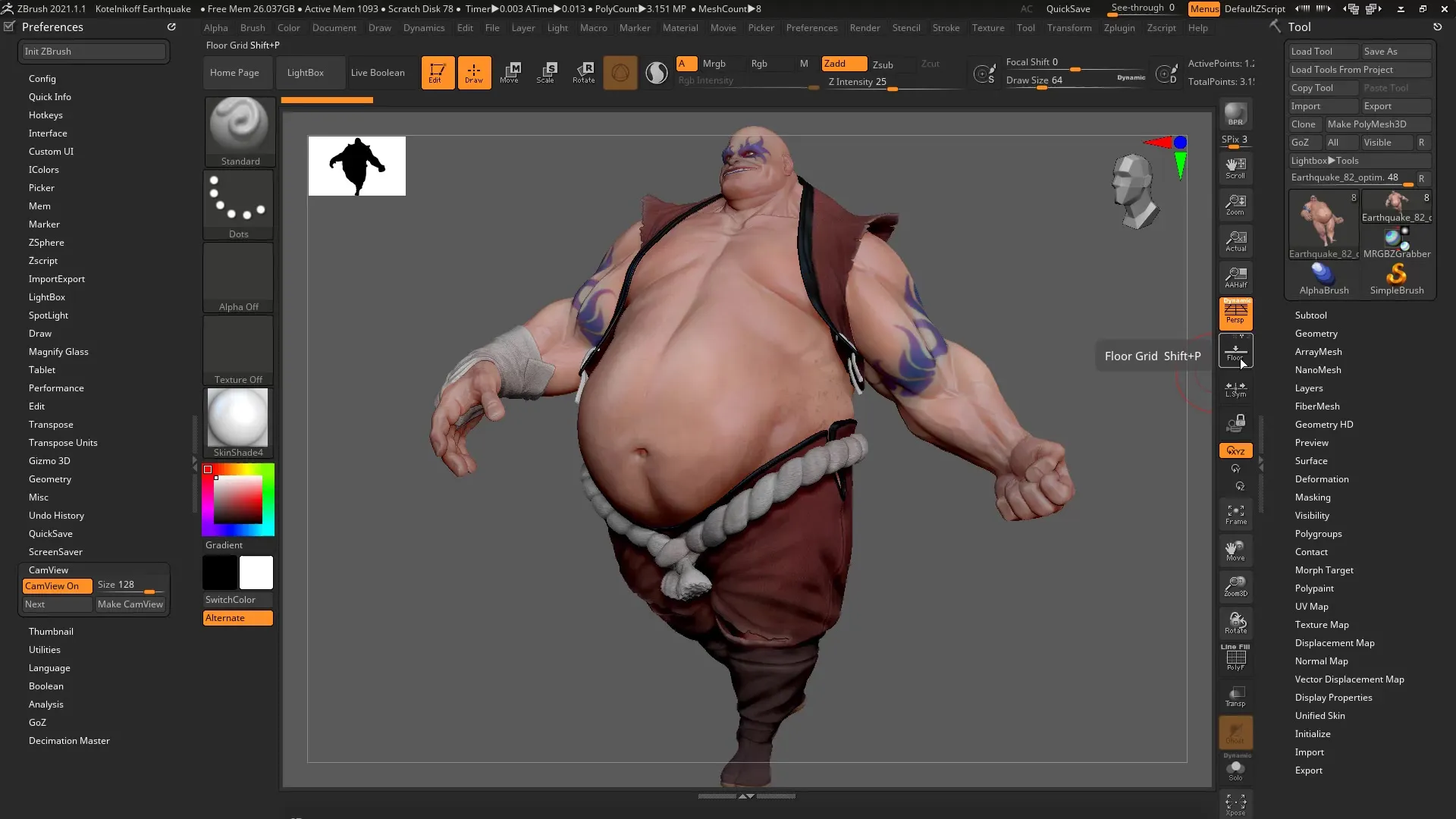 ZBrush 2020 – Cam Silhouette dan Cam View dijelaskan secara komprehensif ZBrush 2020 – Cam Silhouette dan Cam View dijelaskan secara menyeluruh