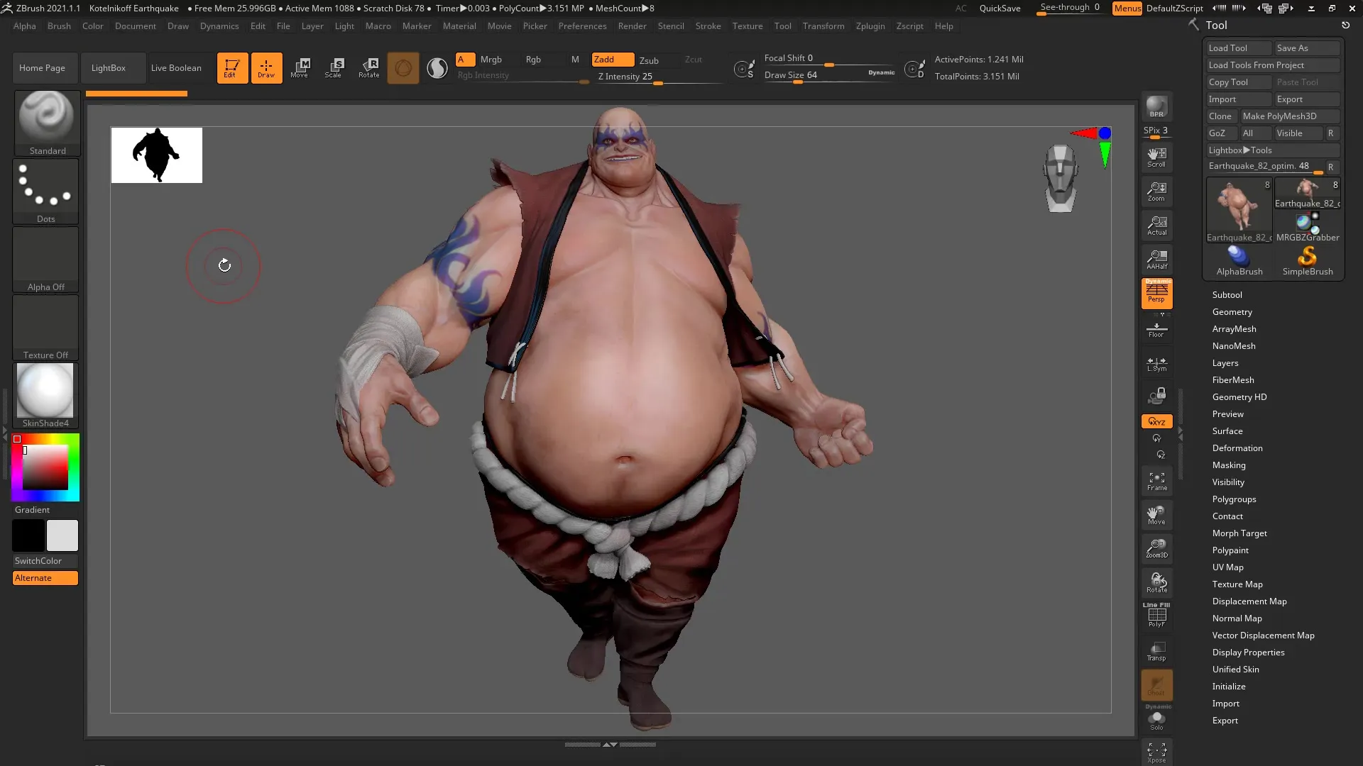ZBrush 2020 – Cam Silhouette dan Cam View dijelaskan secara menyeluruh ZBrush 2020 – Cam Silhouette dan Cam View dijelaskan secara komprehensif