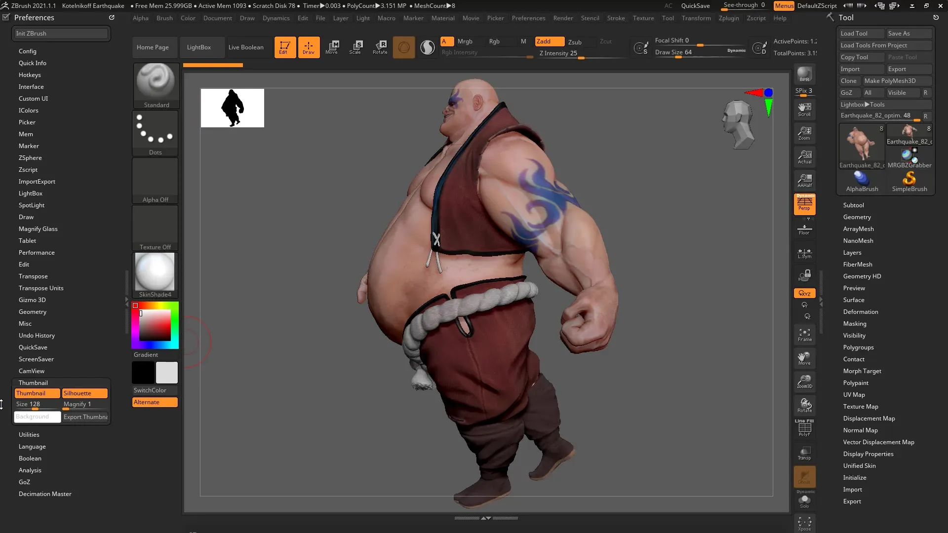 ZBrush 2020 – Cam Silhouette dan Cam View dijelaskan secara mendetail ZBrush 2020 – Cam Silhouette dan Cam View dijelaskan secara komprehensif