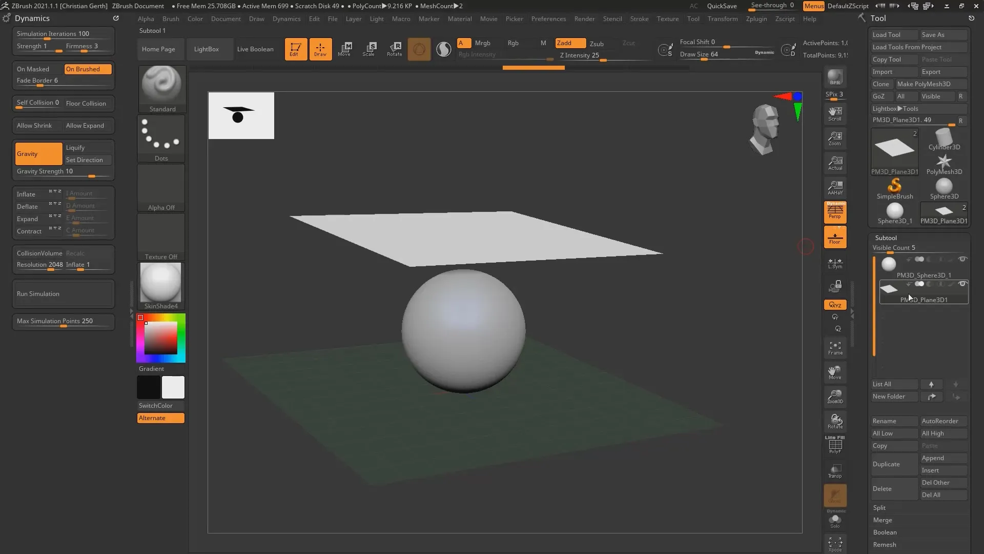 ZBrush 2021: Simularea țesăturii efectivă ZBrush 2021: Crearea eficientă a simulației de țesătură