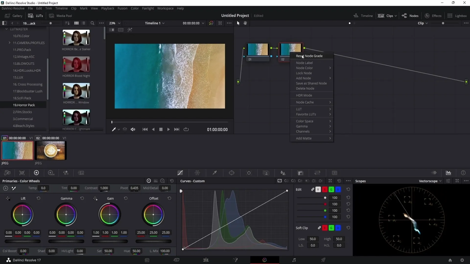 DaVinci Resolve: Všechny uzly pro barevné úpravy vysvětleny