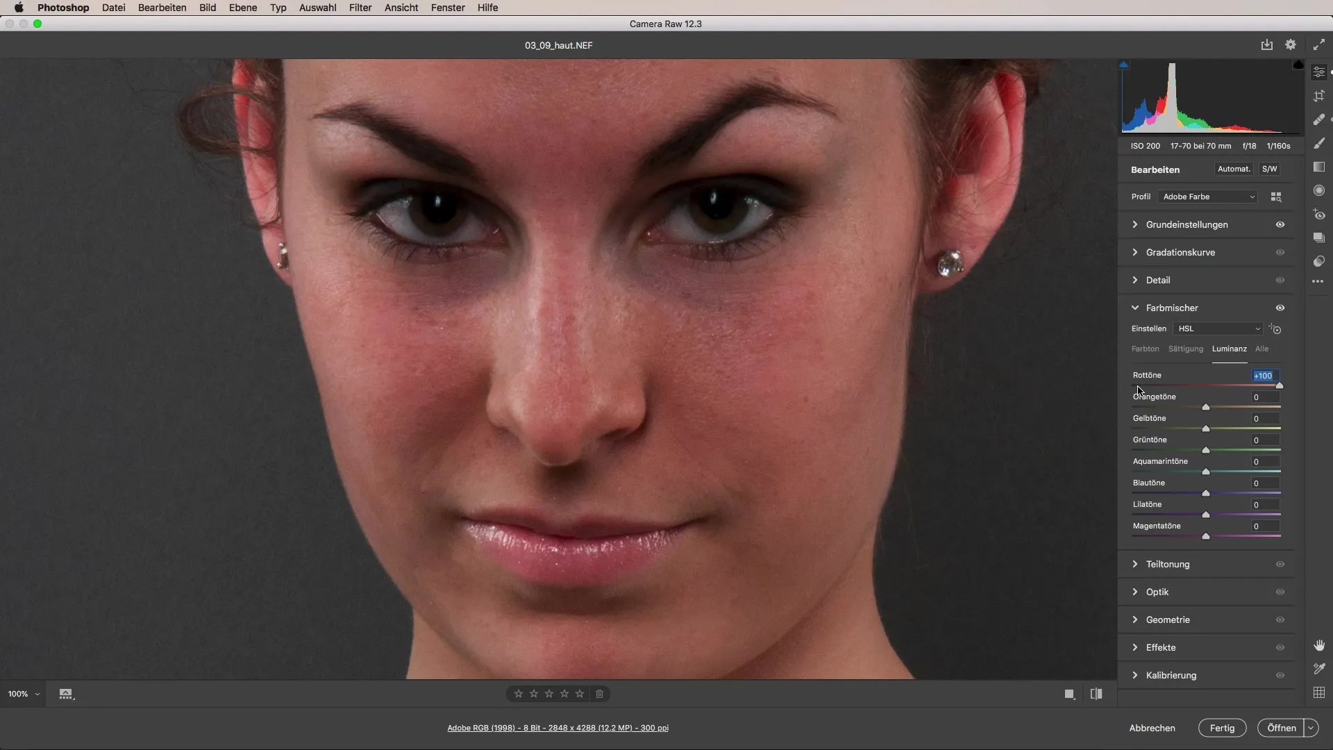 Hautretusche sempurna dilakukan dengan Adobe Camera Raw Penerapan retouching kulit yang sempurna dengan Adobe Camera Raw