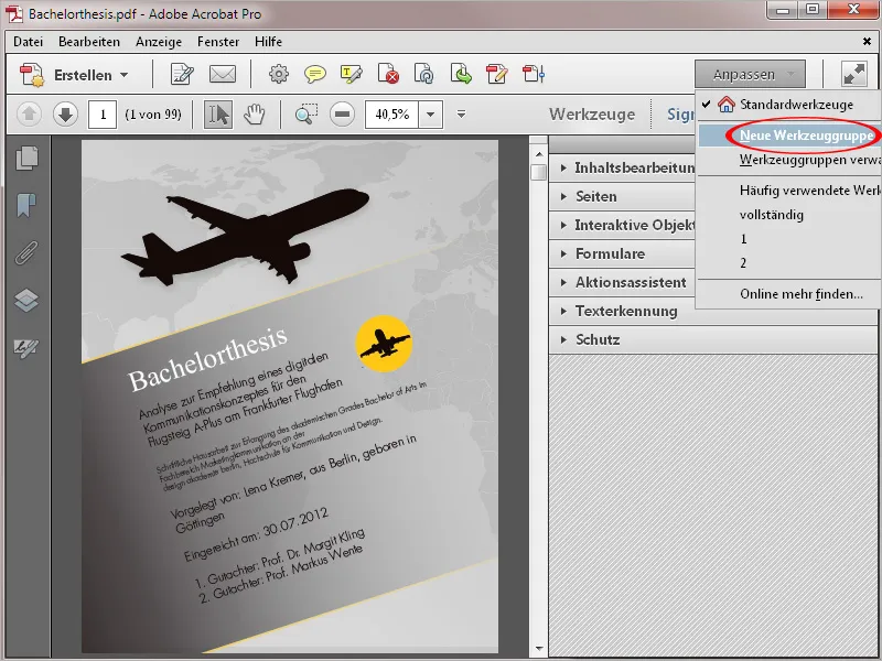 Customize Workspace And Quick Tools