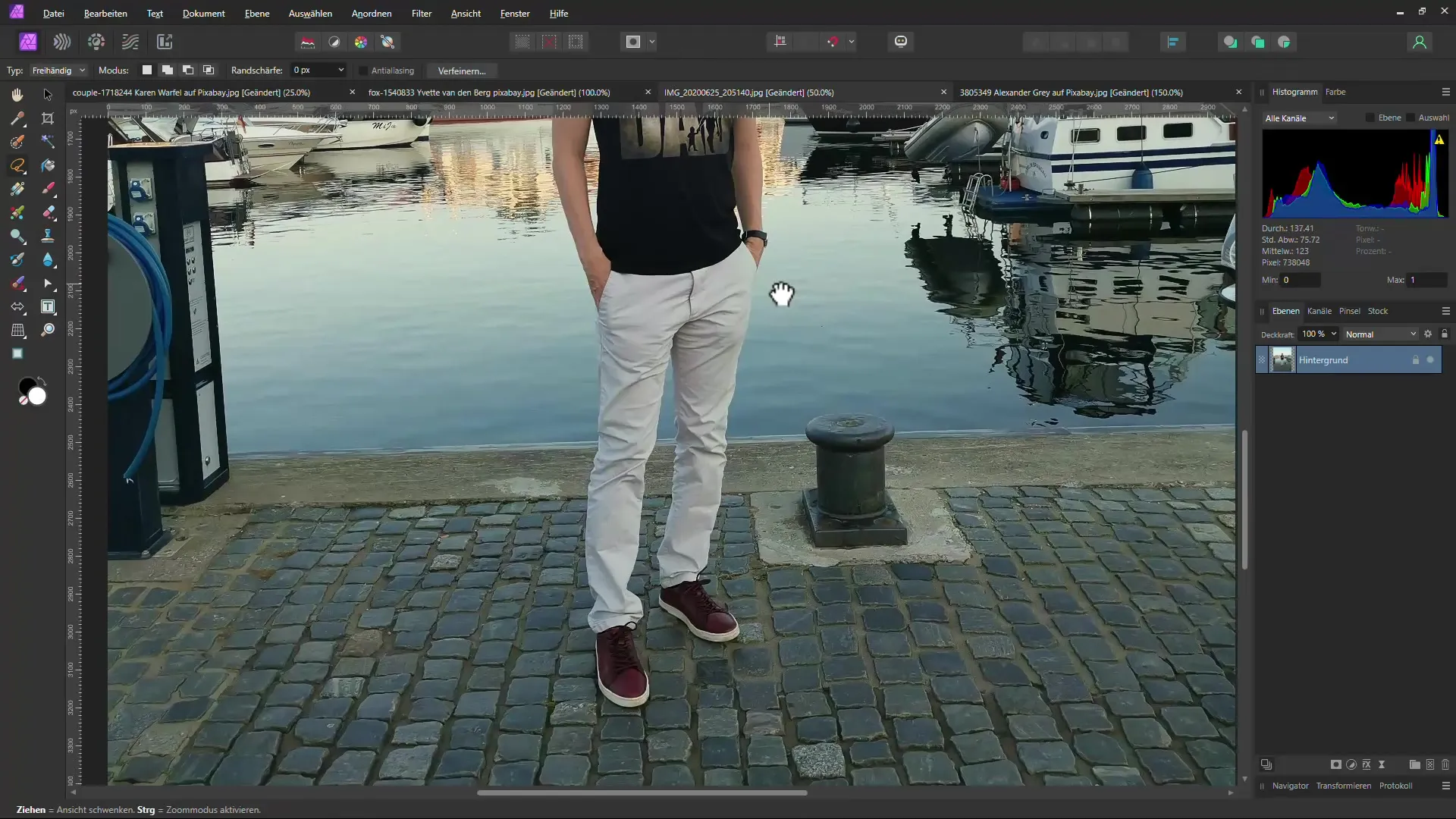 Metodi efficaci per rimuovere gli oggetti dalle immagini con l'IA: confronto tra Affinity Photo e Photopea