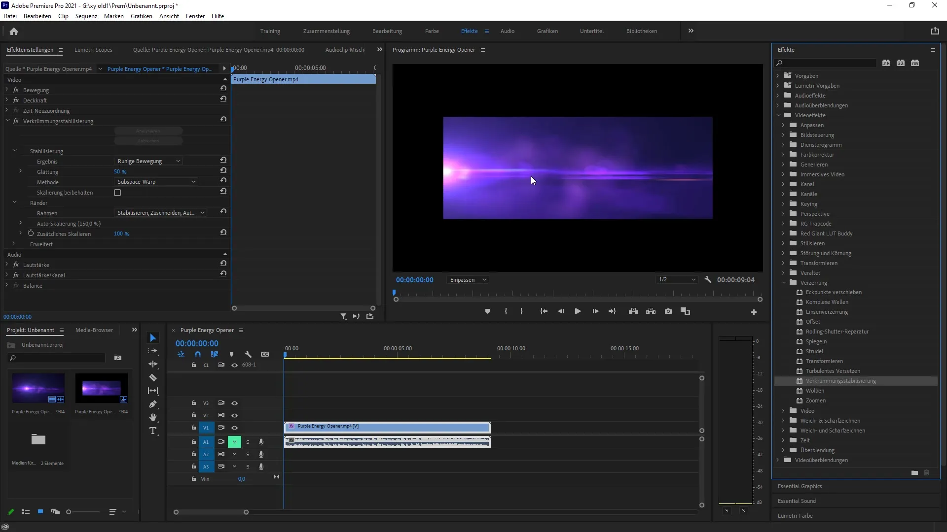 Verkrümmungsstabilisierung in Premiere Pro CC 2021: Tipps für Einsteiger Verkrümmungsstabilisierung in Premiere Pro CC 2021: Tipps für Einsteiger