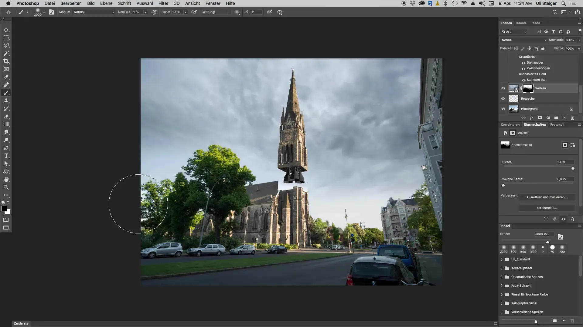 Menambahkan langit awan dramatis di Photoshop Menambahkan langit awan dramatis di Photoshop