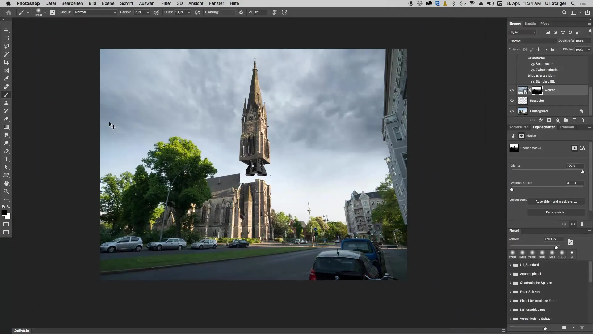Menambahkan langit awan dramatis di Photoshop Menambahkan langit awan dramatis di Photoshop