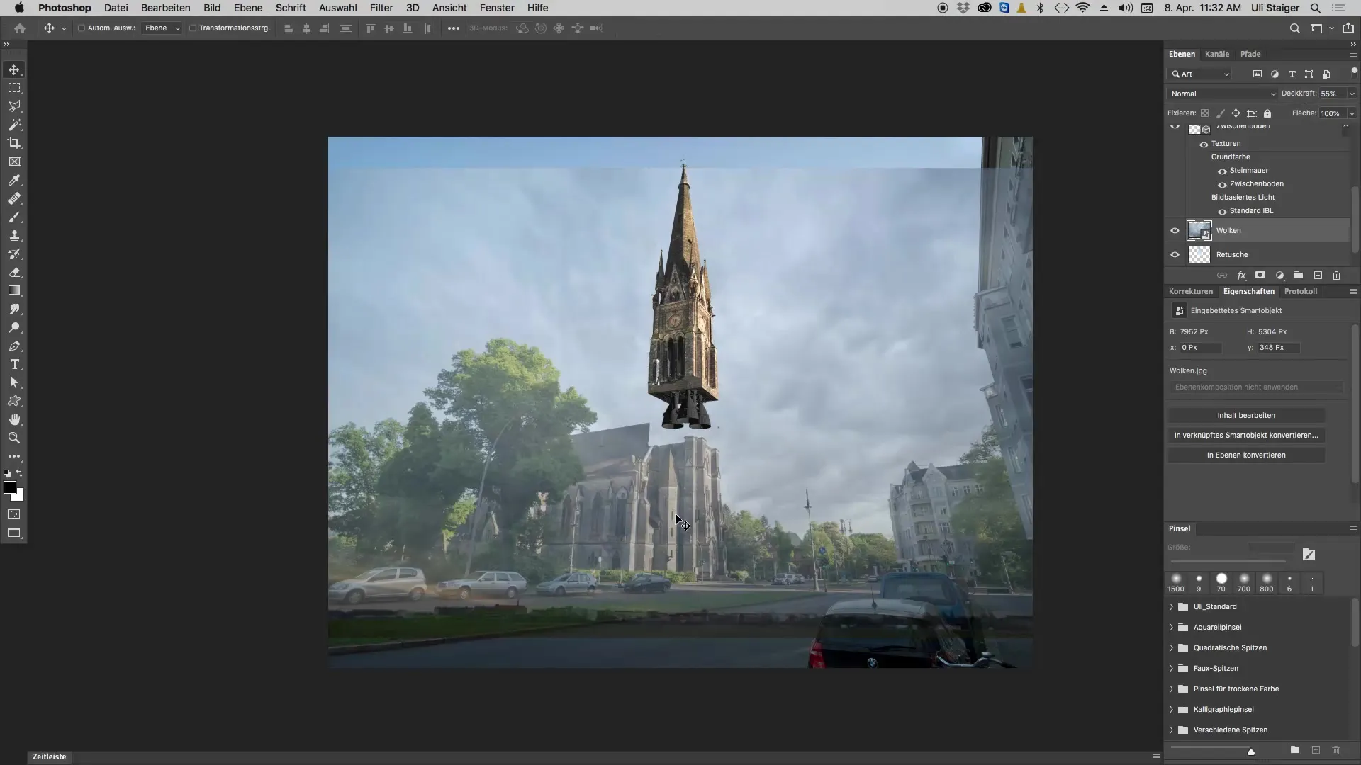 Menambahkan langit awan dramatis di Photoshop Menambahkan langit berawan dramatis di Photoshop
