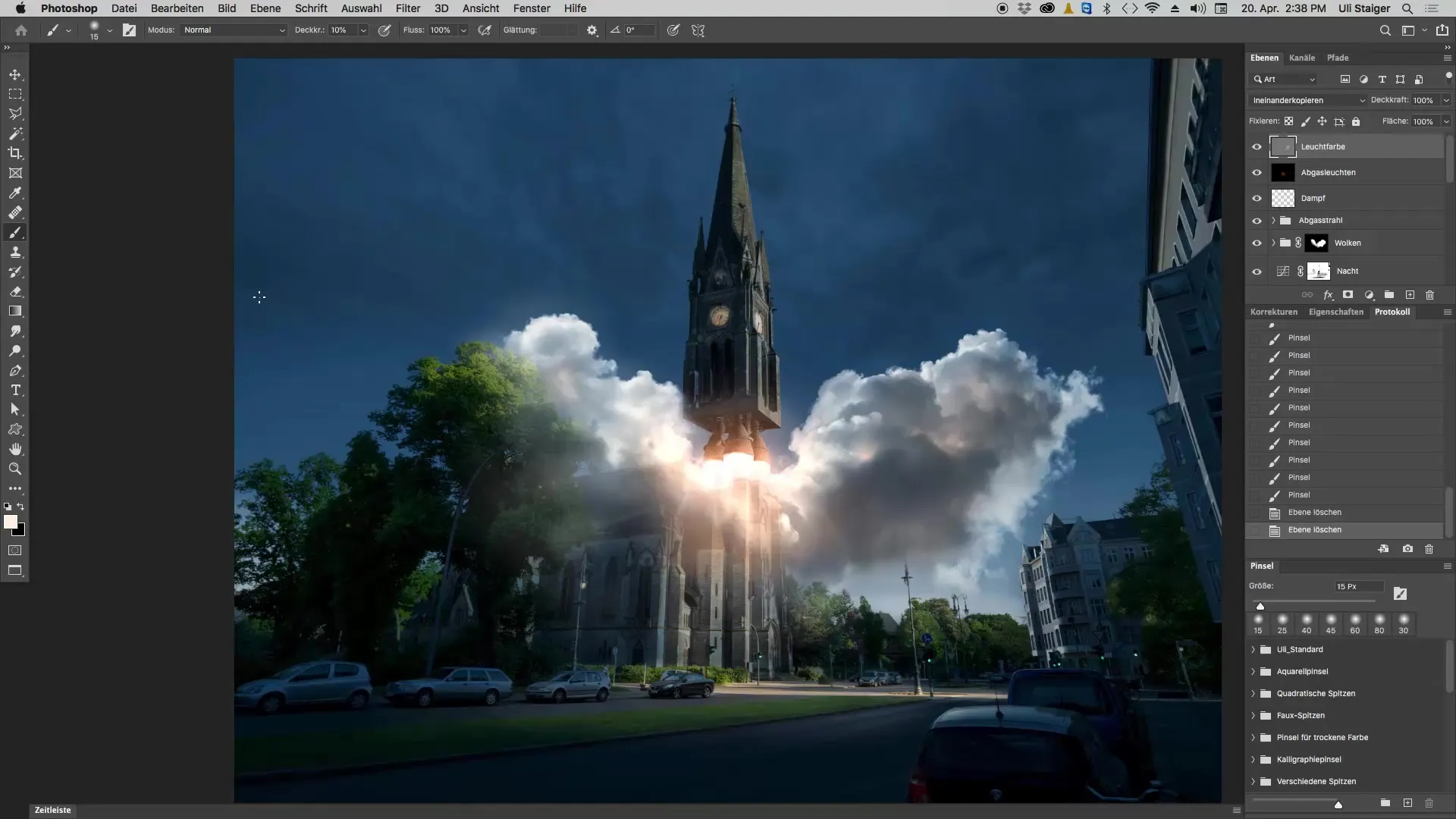 Photoshop pengaturan cahaya untuk adegan 3D yang realistis