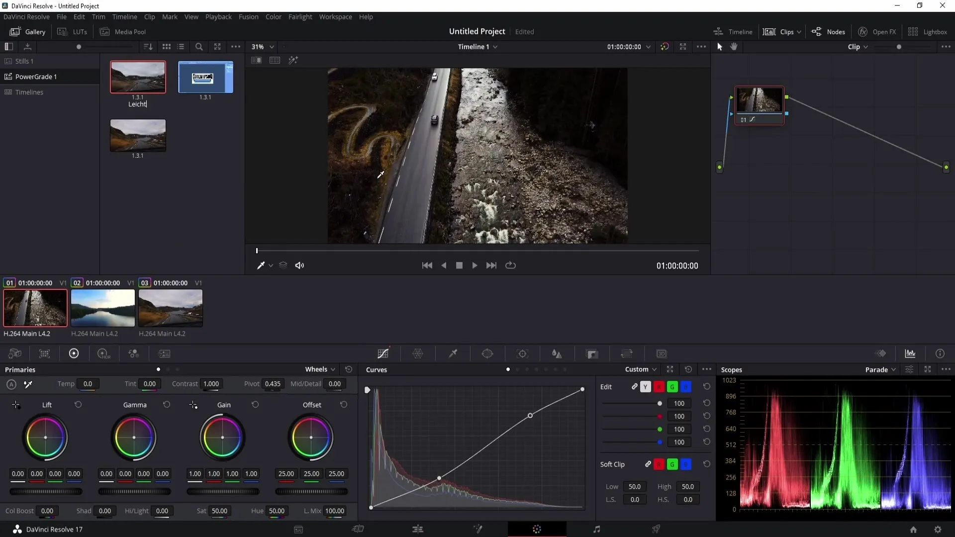 DaVinci Resolve: Sdílené uzly efektivně využívat a barvy ukládat