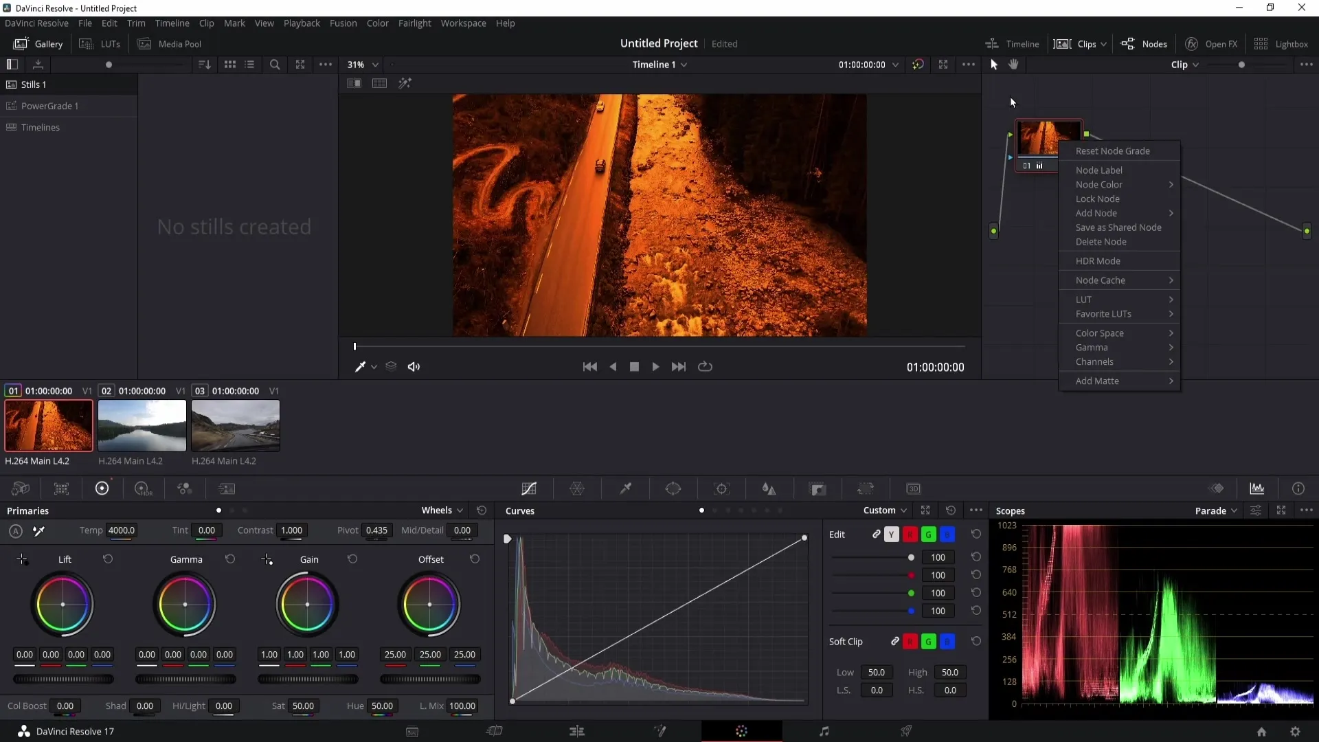 DaVinci Resolve: Sdílené uzly efektivně využívat a uložit barvy