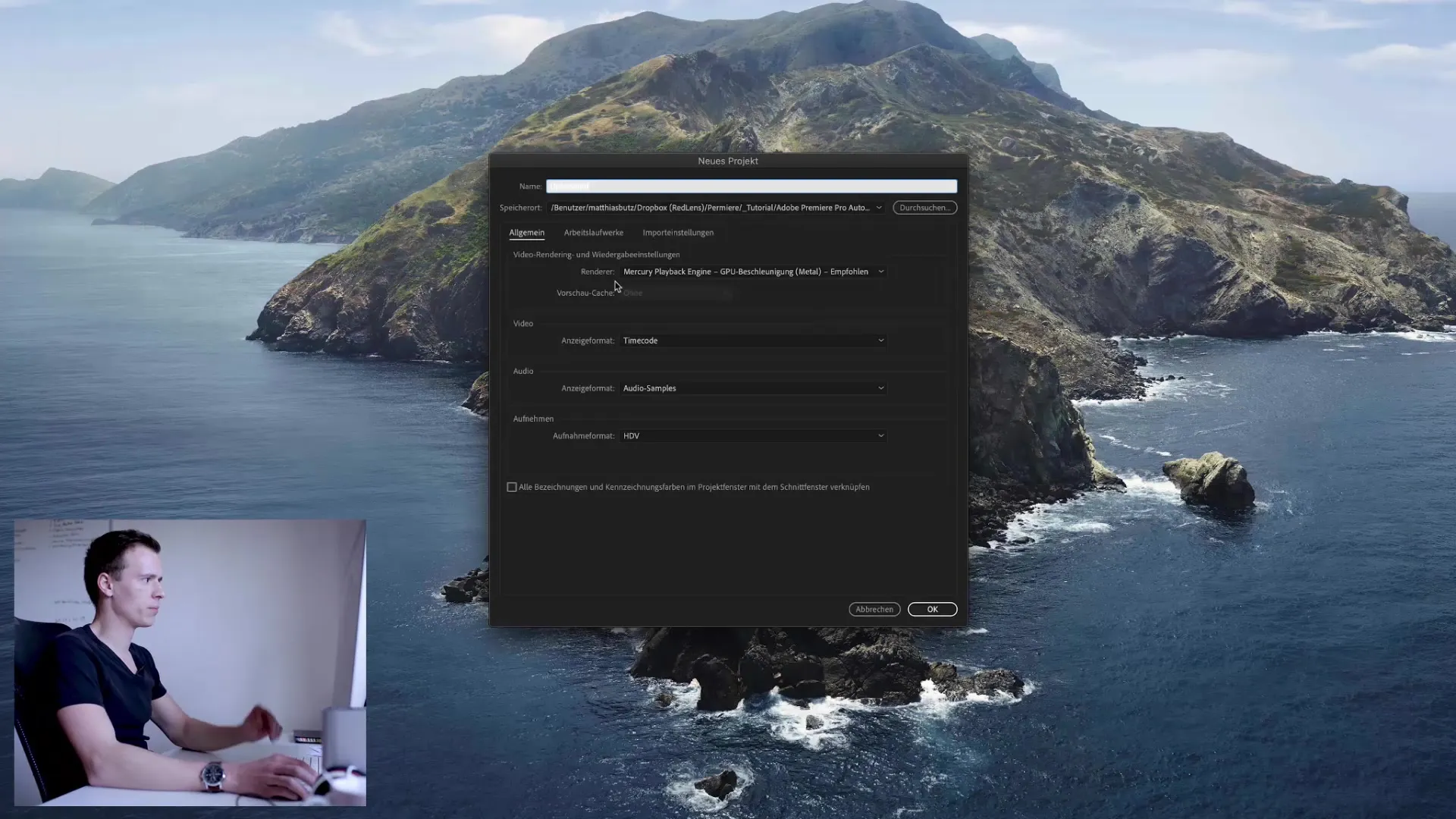 Create a Premiere Pro project efficiently