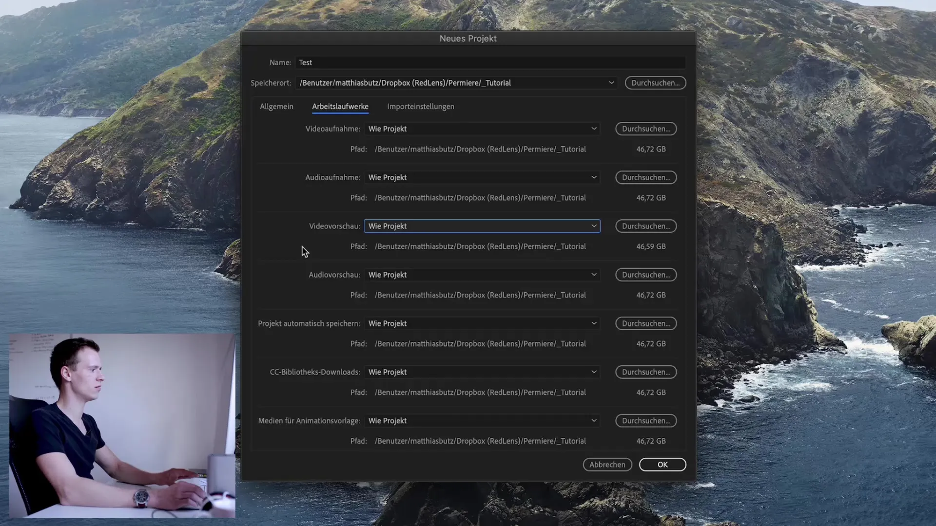 Create a Premiere Pro project efficiently