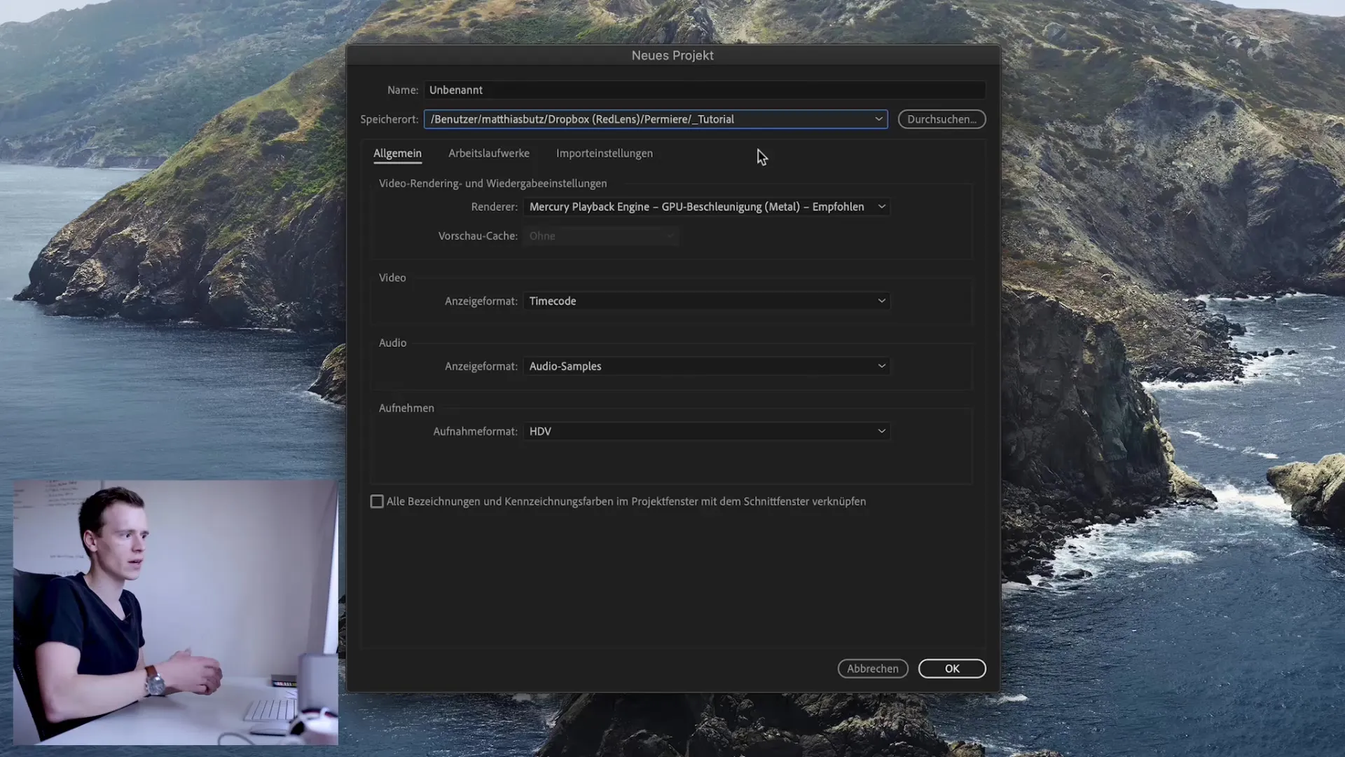 Create a Premiere Pro project efficiently