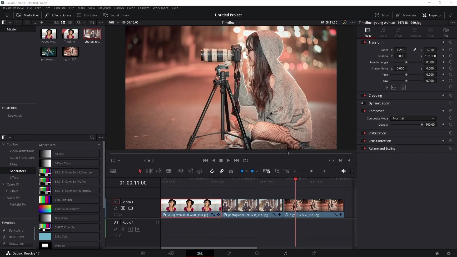 Efekt barev v DaVinci Resolve efektivně přenést