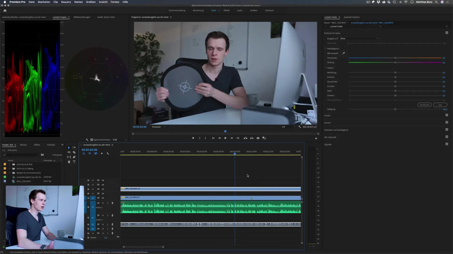 Weißabgleich in Premiere Pro CC professionell setzen