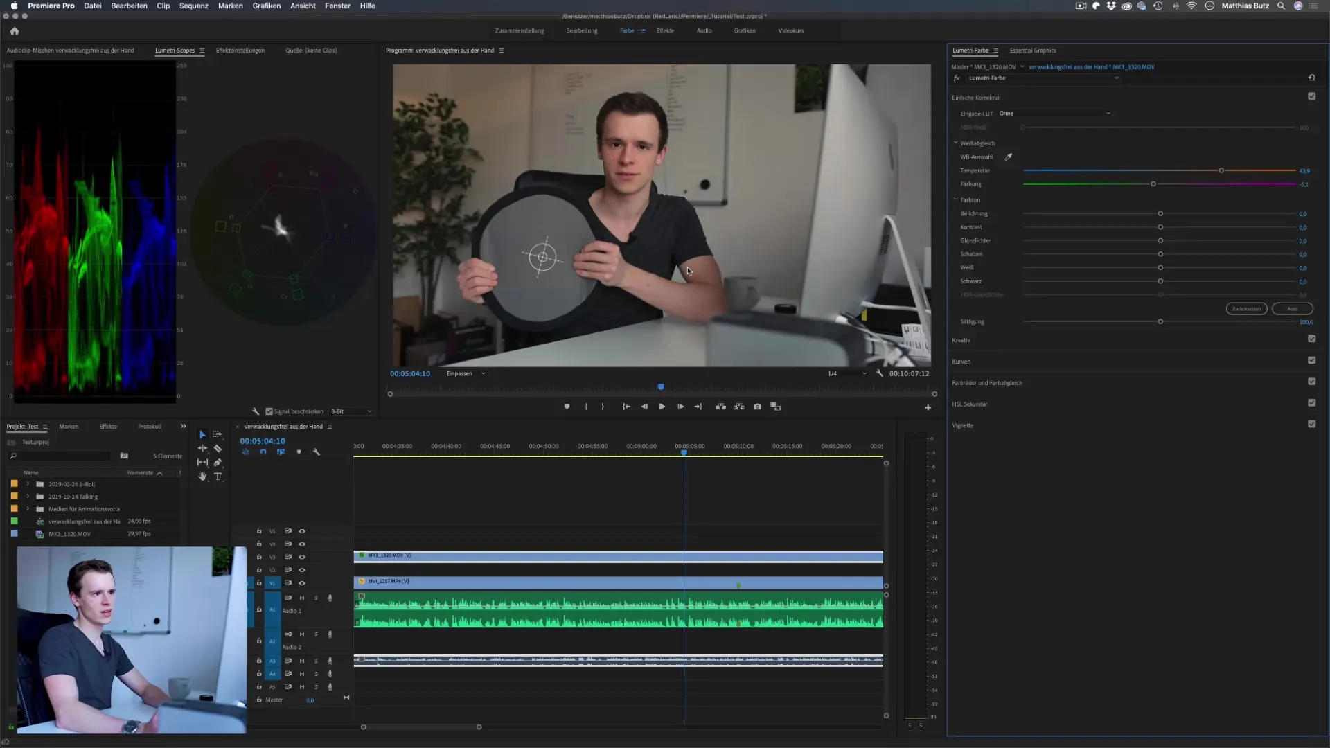 Weißabgleich in Premiere Pro CC professionell setzen