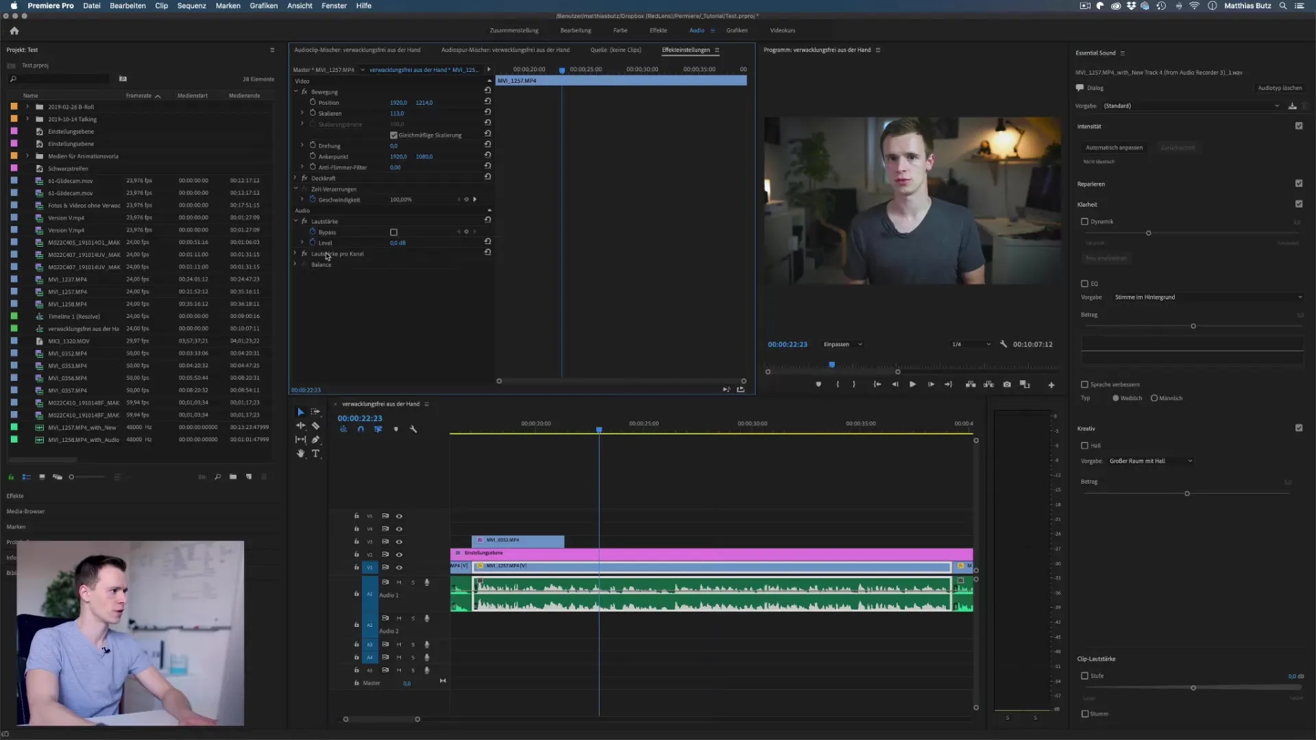 Adjusting the volume in Premiere Pro - tips and tricks