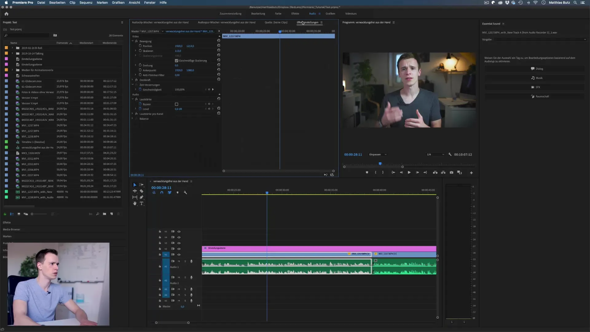 Adjusting the volume in Premiere Pro - tips and tricks