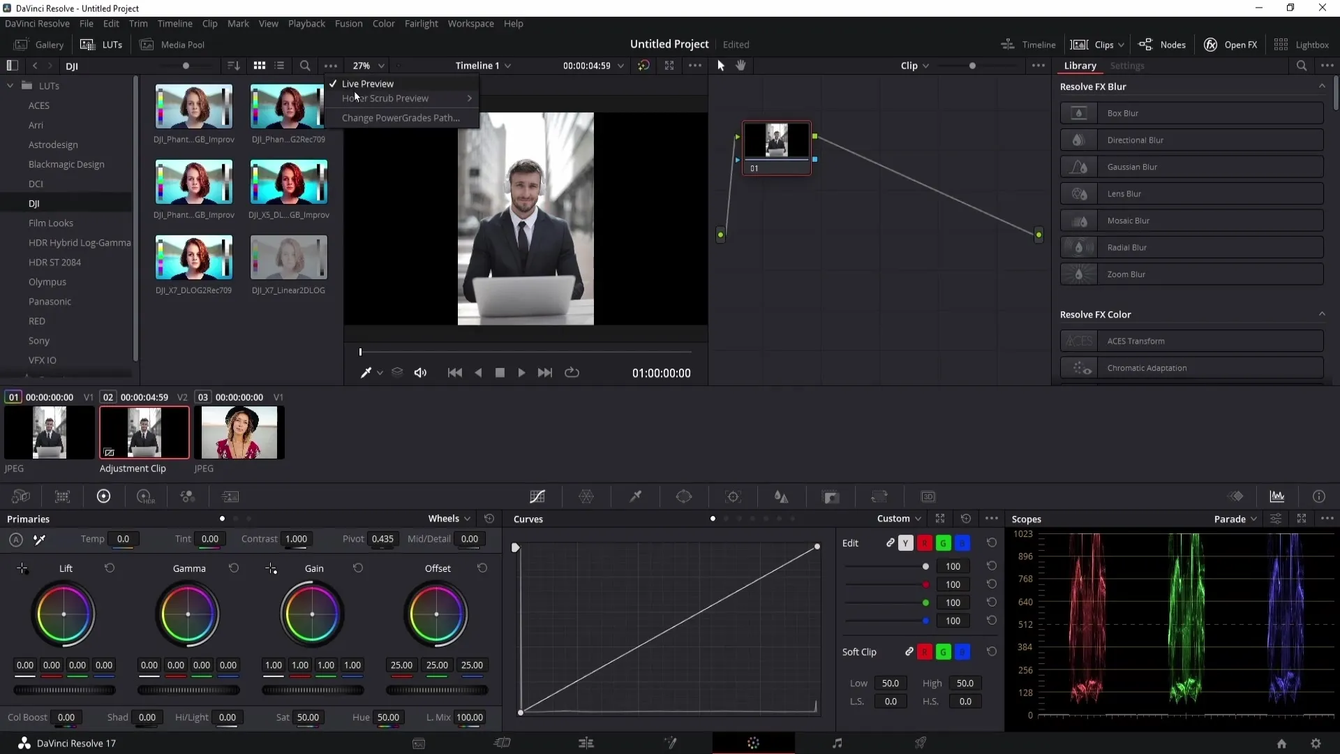 DaVinci Resolve: Importování a použití LUTs – Komplexní průvodce