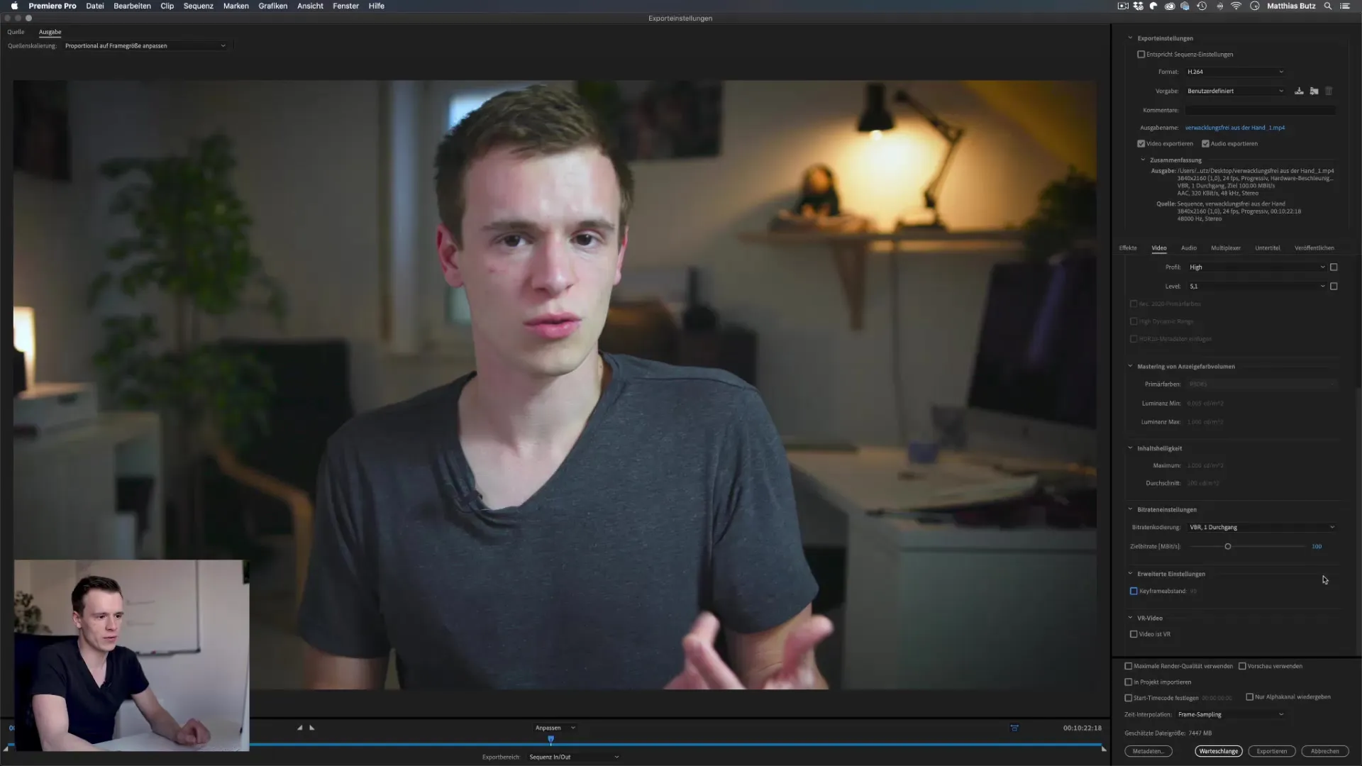 Premiere Pro CC: impostazioni di esportazione per YouTube e Instagram