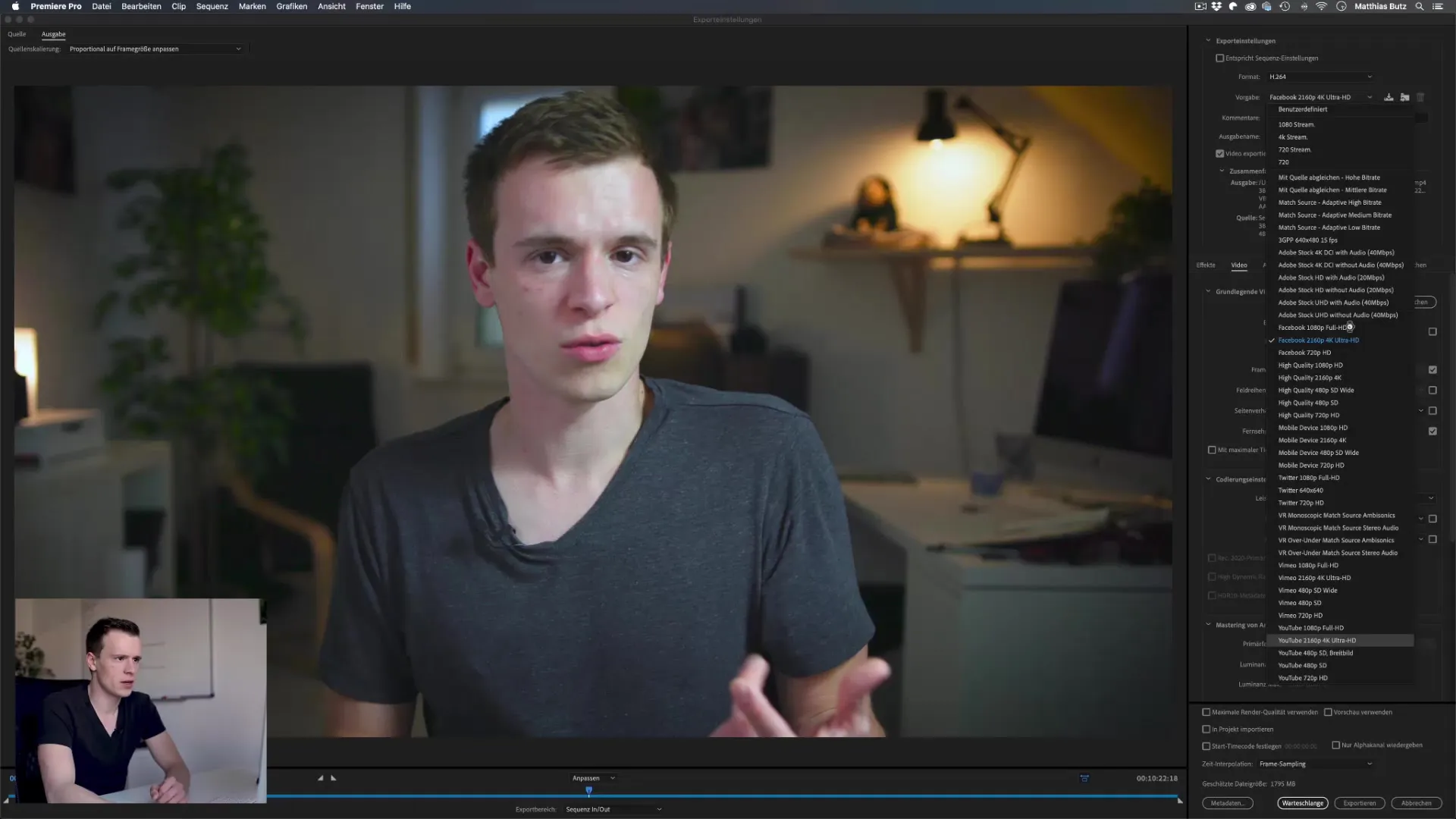 Premiere Pro CC: Exporteinstellungen für YouTube & Instagram Premiere Pro CC: Exporteinstellungen für YouTube & Instagram