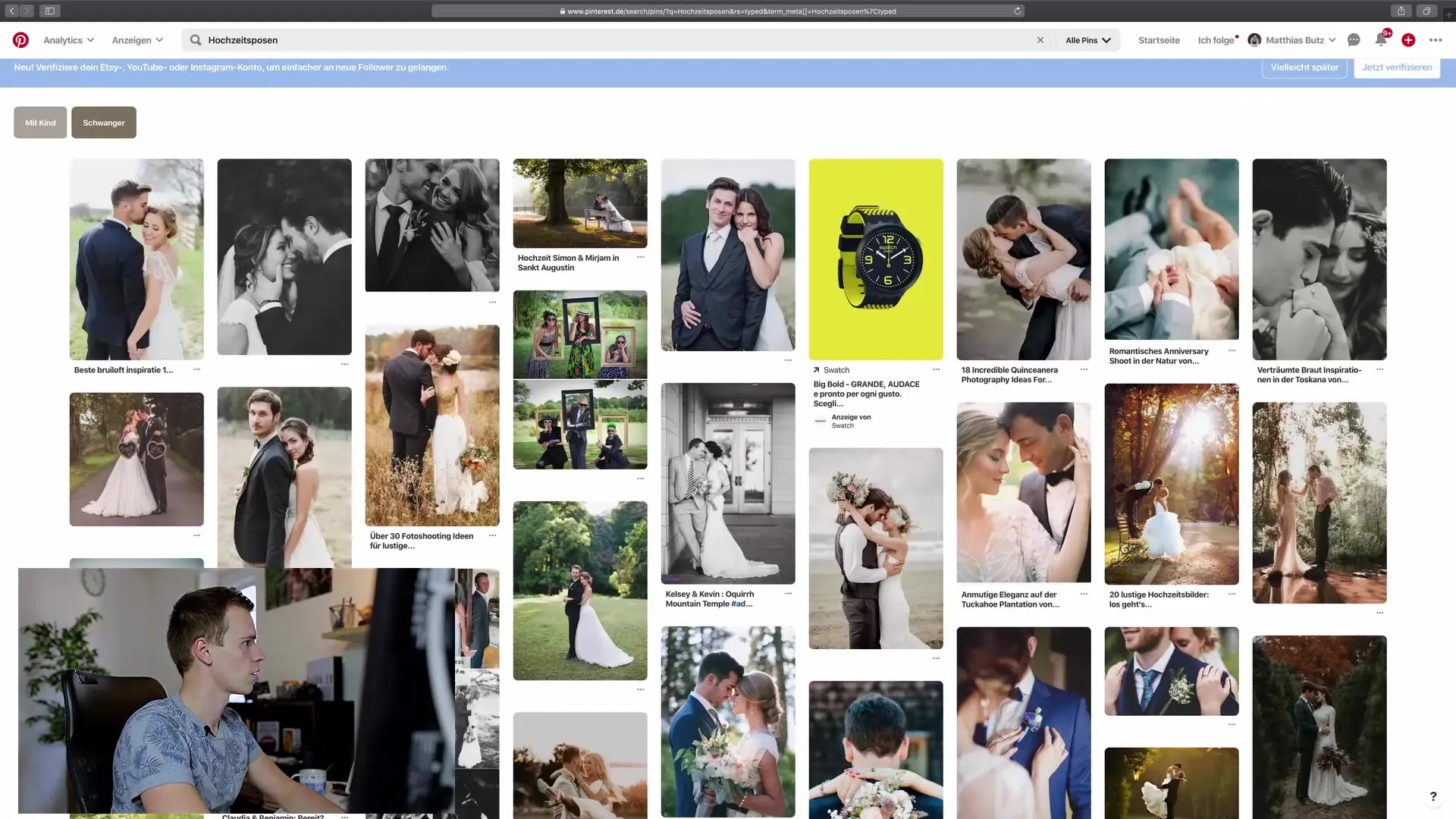 Inspiration für kreative Hochzeitsposen im Brautpaar-Shooting