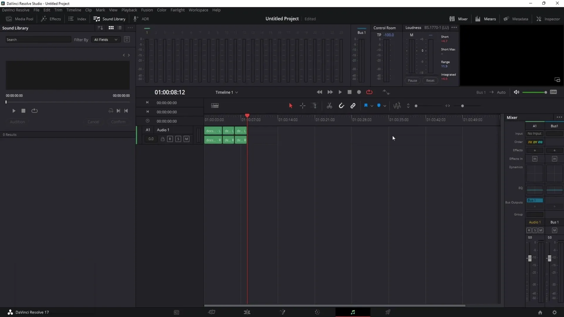Odstraňte hlasité tóny S, š nebo brumění v programu DaVinci Resolve