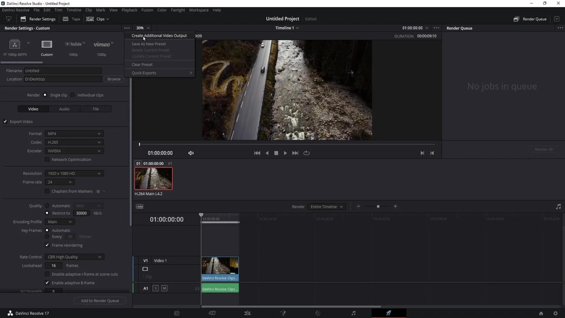 Optimální nastavení vykreslování pro DaVinci Resolve: 1080p a 4K