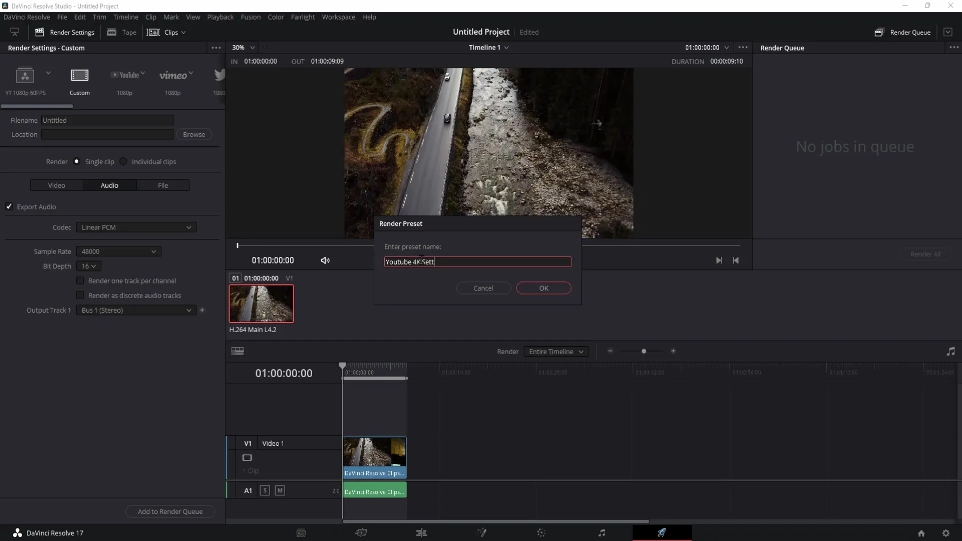 Nejlepší nastavení renderování pro YouTube v programu DaVinci Resolve
