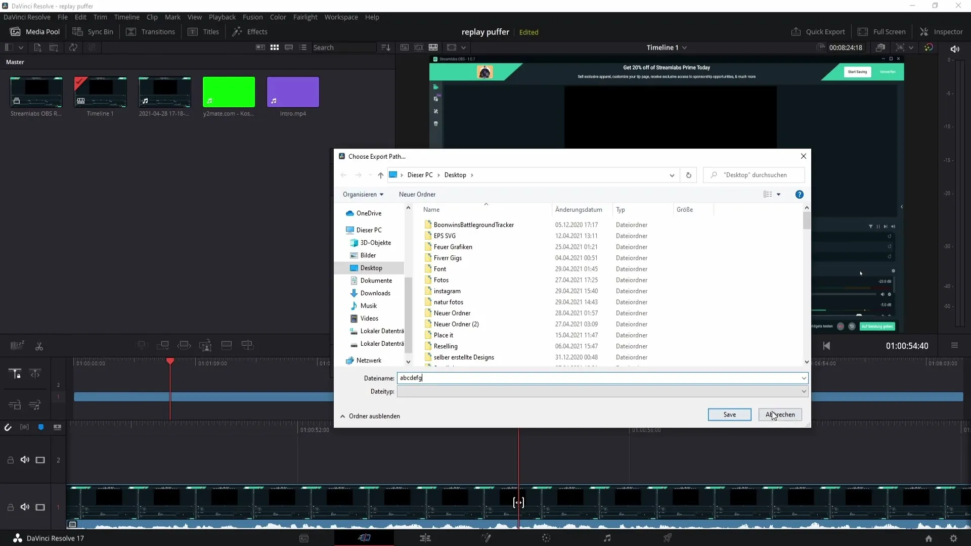 Nahrávání videí na YouTube pomocí programu DaVinci Resolve - Podrobný návod