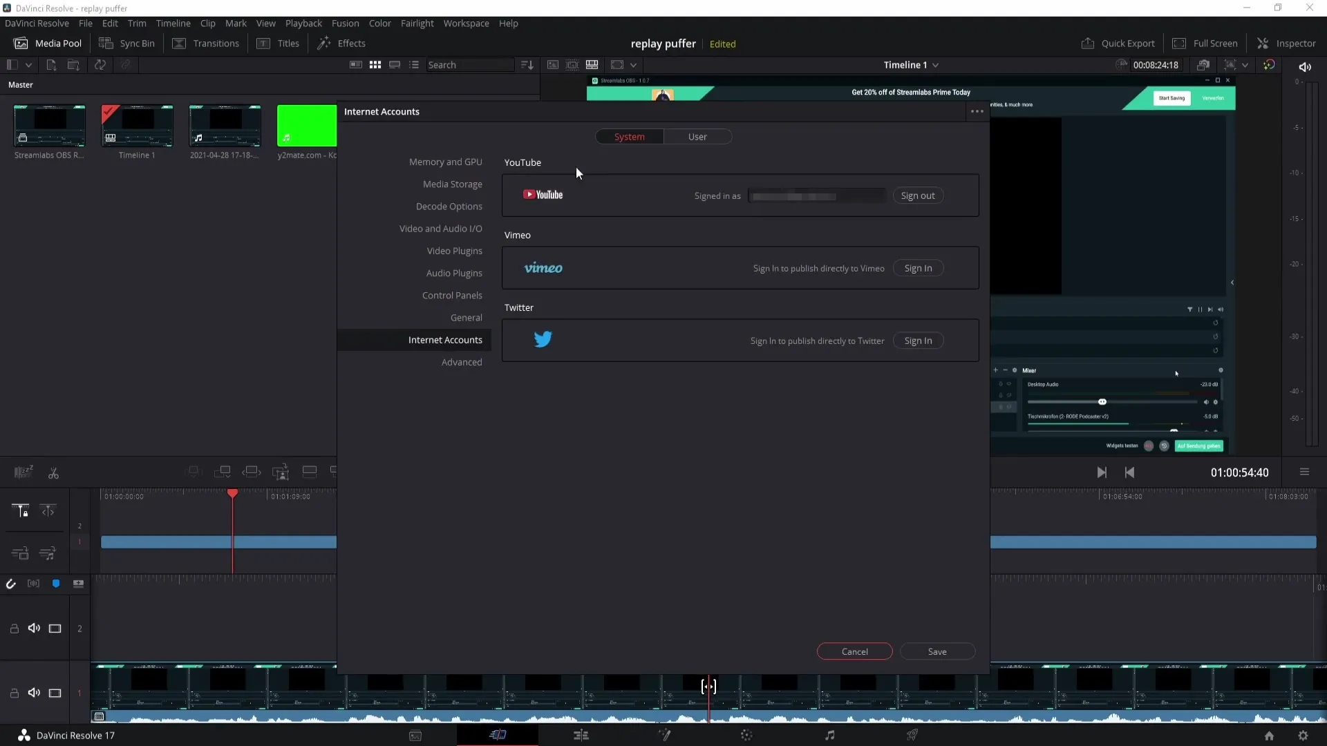 Nahrávání videí na YouTube pomocí DaVinci Resolve – Podrobný návod